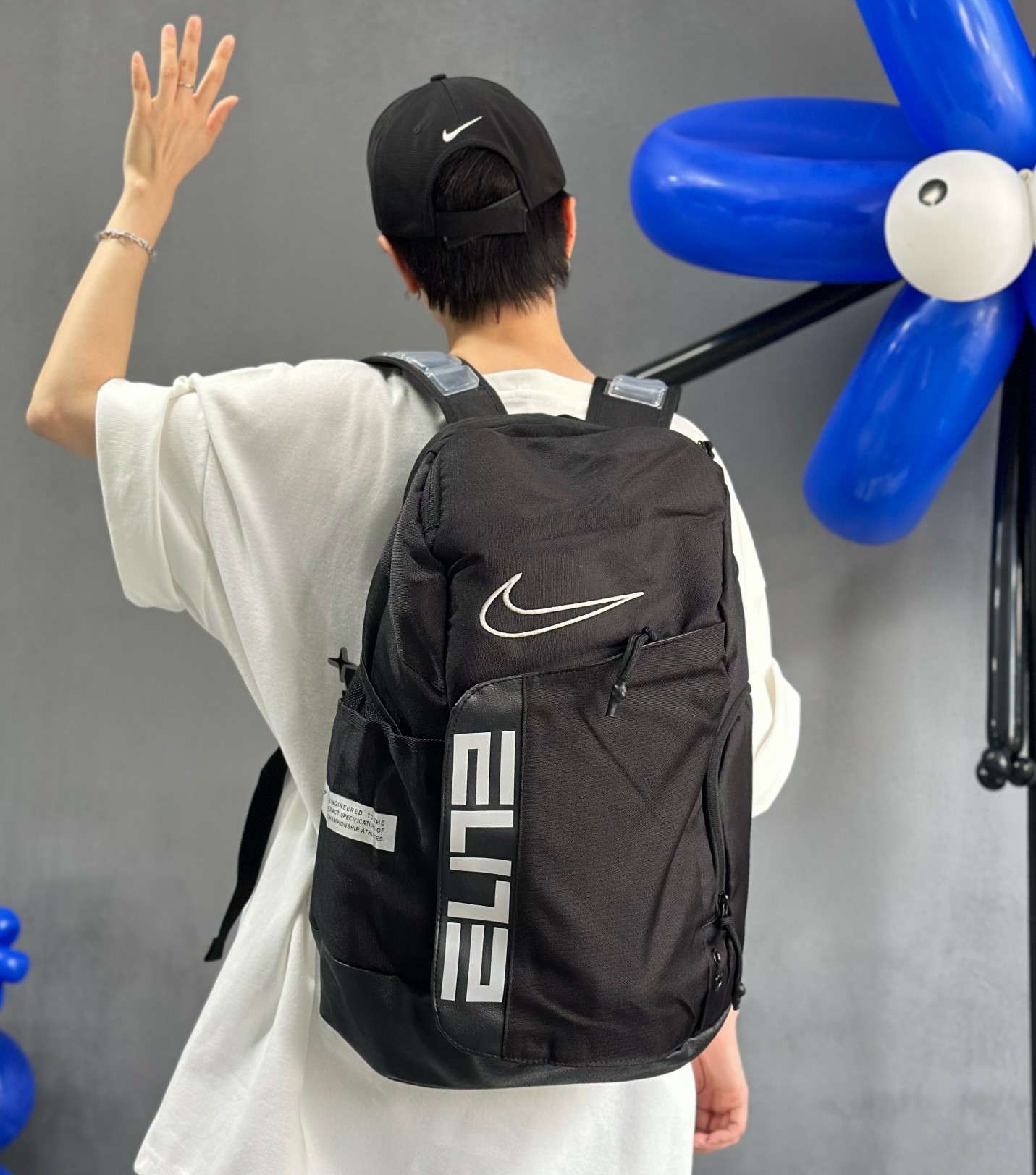 Nike Air Cushion Embroidered Swoosh Elite Backpack / Large-Capacity - Bag 5