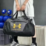 P115.00 Under Armour UA multi-functional gym bag bucket bag crossbody bag yoga bag. A very practical bag. Both men and women have very good-looking upper bodies, large capacity, independent shoe storage design on the side, and built-in multiple pocket mezzanines, which is definitely enough for traveling. Customized logo for shoulder straps. You will know it is a good bag when you get it. Color: Black Gray Size: 56cm long & 28cm high & 24cm thick 1 P115.00 Under Armour UA multi-functional gym bag bucket bag crossbody bag yoga bag. A very practical bag. Both men and women have very good-looking upper bodies, large capacity, independent shoe storage design on the side, and built-in multiple pocket mezzanines, which is definitely enough for traveling. Customized logo for shoulder straps. You will know it is a good bag when you get it. Color: Black Gray Size: 56cm long & 28cm high & 24cm thick