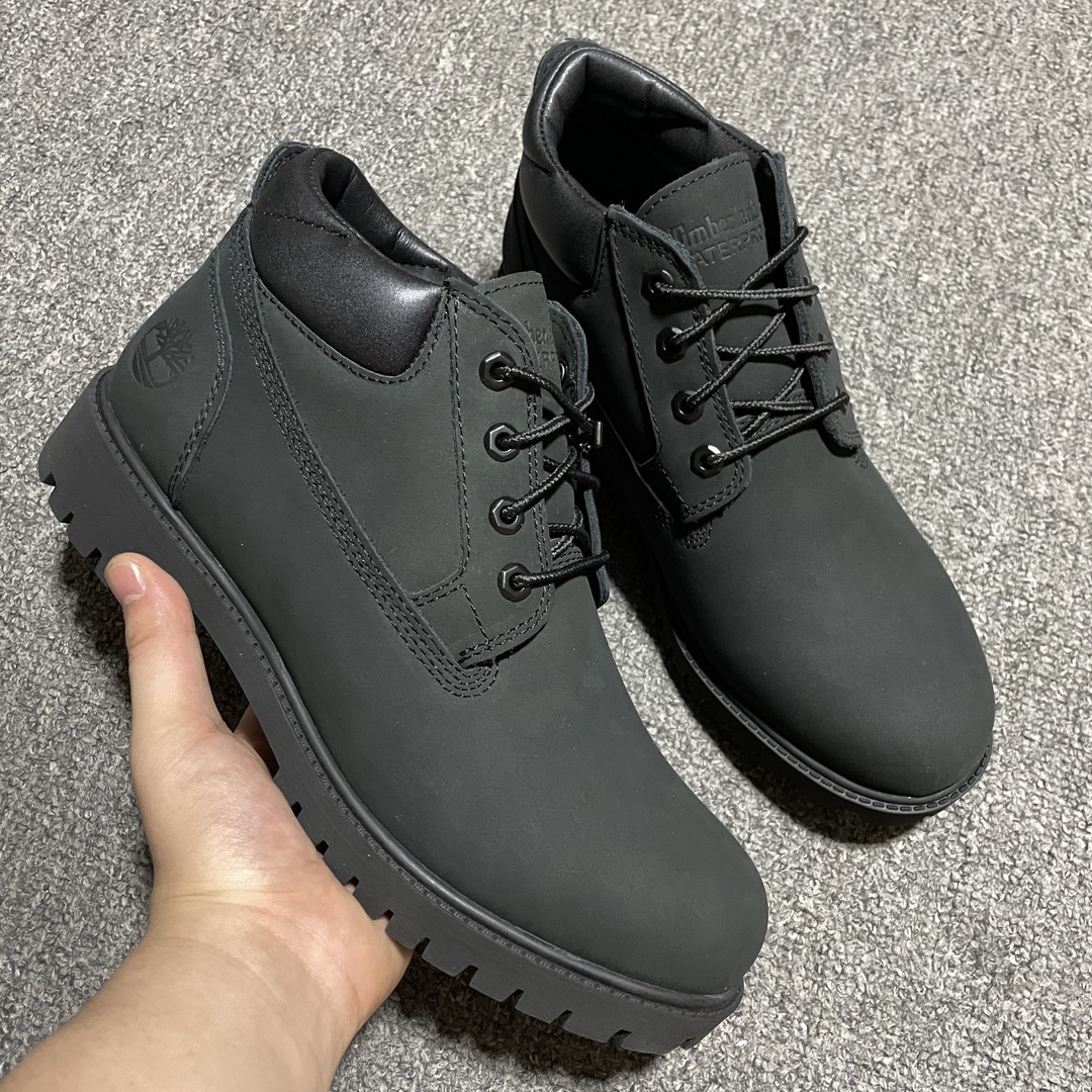 S版纯原 Timberland 添柏岚/天伯伦 经典黑低 工装靴 全新版本 各方面品质均有提升 全新订单