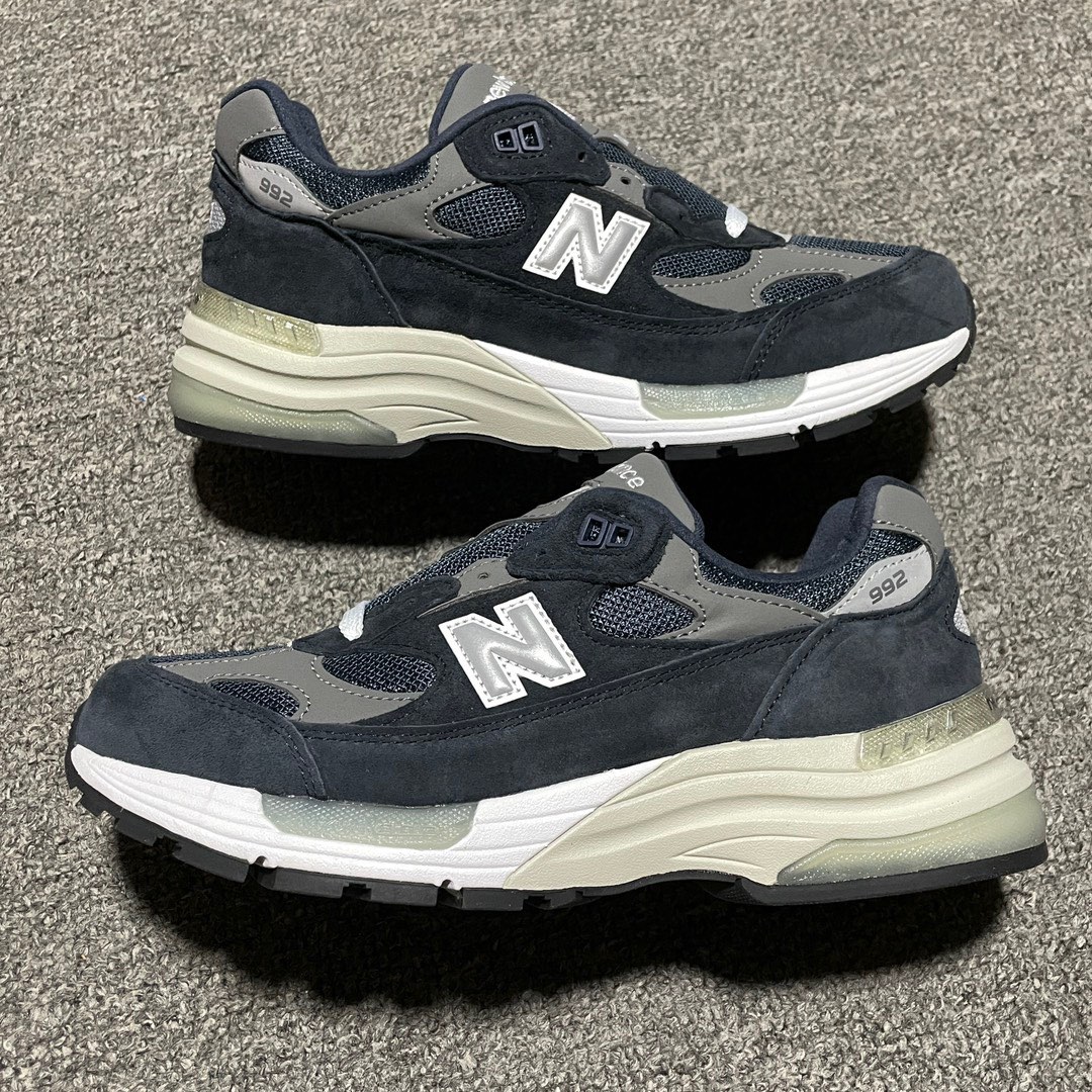 福利特价UP纯原版本NewBalance新百伦M992复古休闲跑步鞋真正原厂数据开发正确卡色皮料冲裁组合