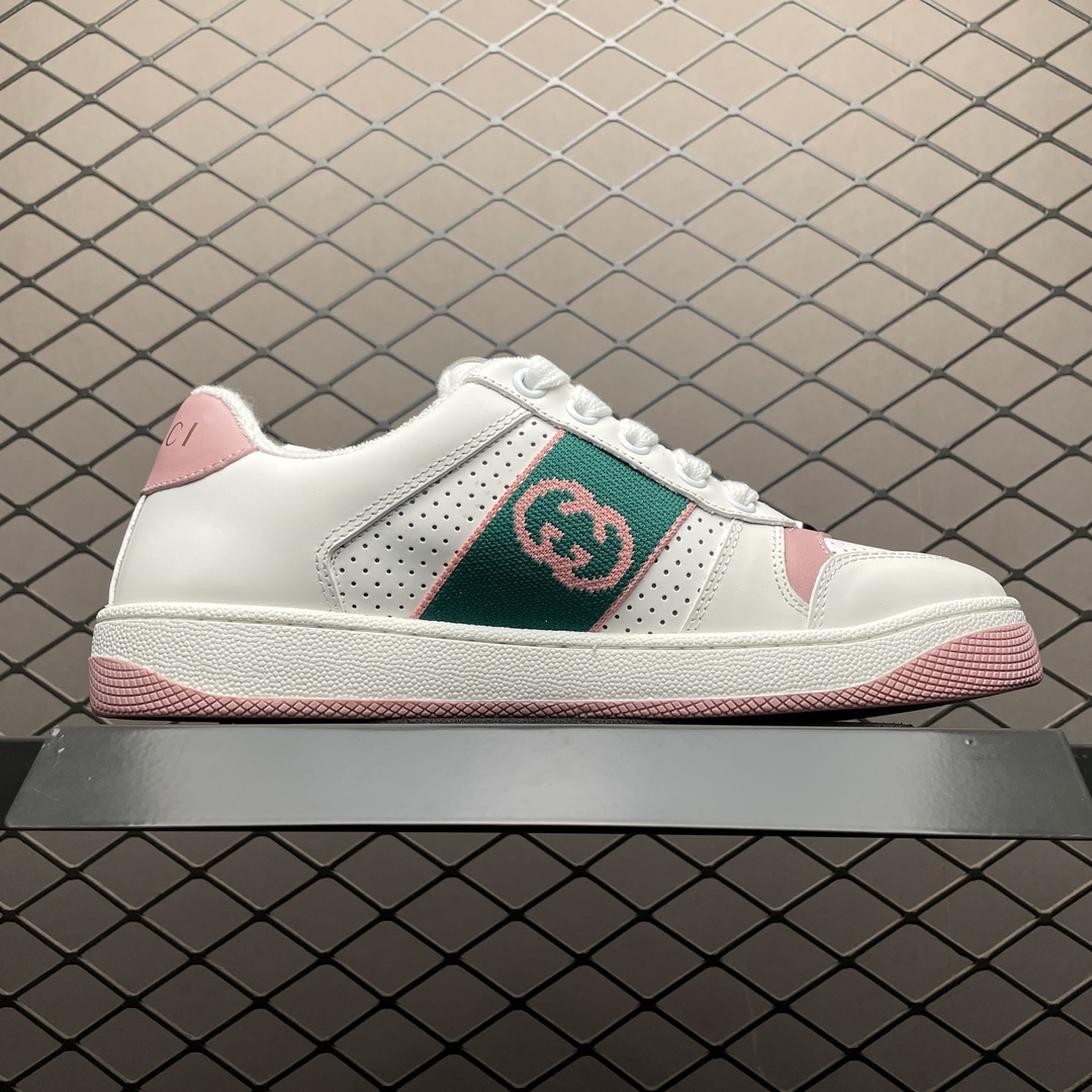本地自取 Gucci 古驰 Screener GG珐琅 复古老爹板鞋 海淘专供品质 正确楦型 正确固特异无胶走线工艺 配件齐全 3