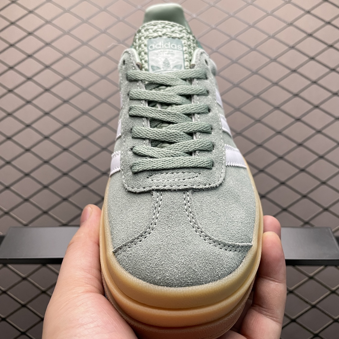 本地自取 AD 阿迪 Gazelle Bold 厚底休闲板鞋 ID6998 公司级品质 区别市面先行通货版本 尺码:35.5 36 36.5 9