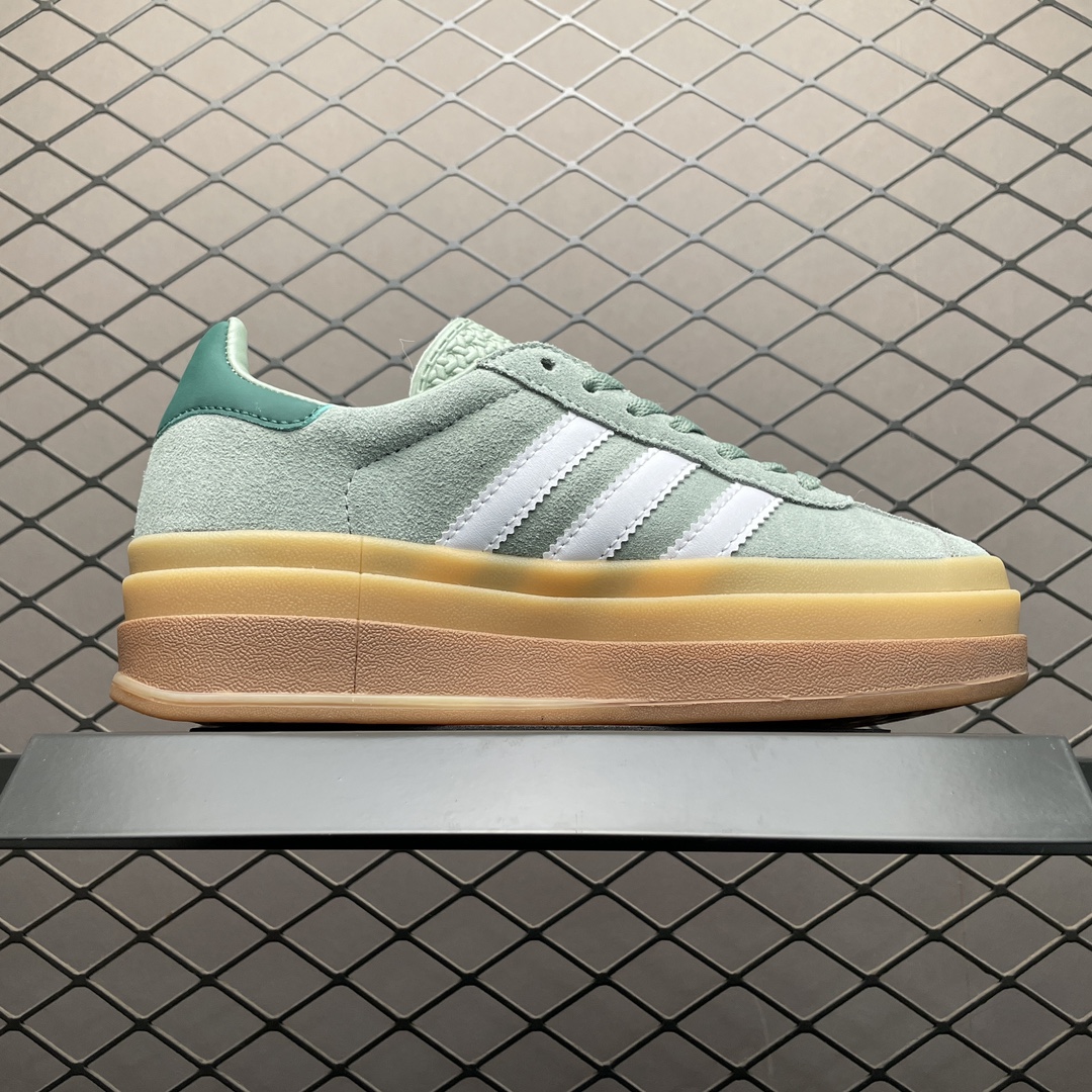 本地自取 AD 阿迪 Gazelle Bold 厚底休闲板鞋 ID6998 公司级品质 区别市面先行通货版本 尺码:35.5 36 36.5 3