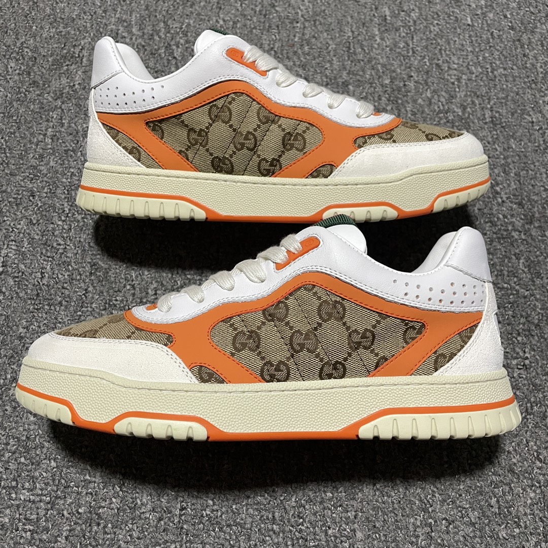 本地自取 海淘专供 Gucci 古驰 24ss RE-Web 春夏新款 复古休闲板鞋 海淘专供品质 正确楦型 配件齐全 进口皮料/羊皮内里 8