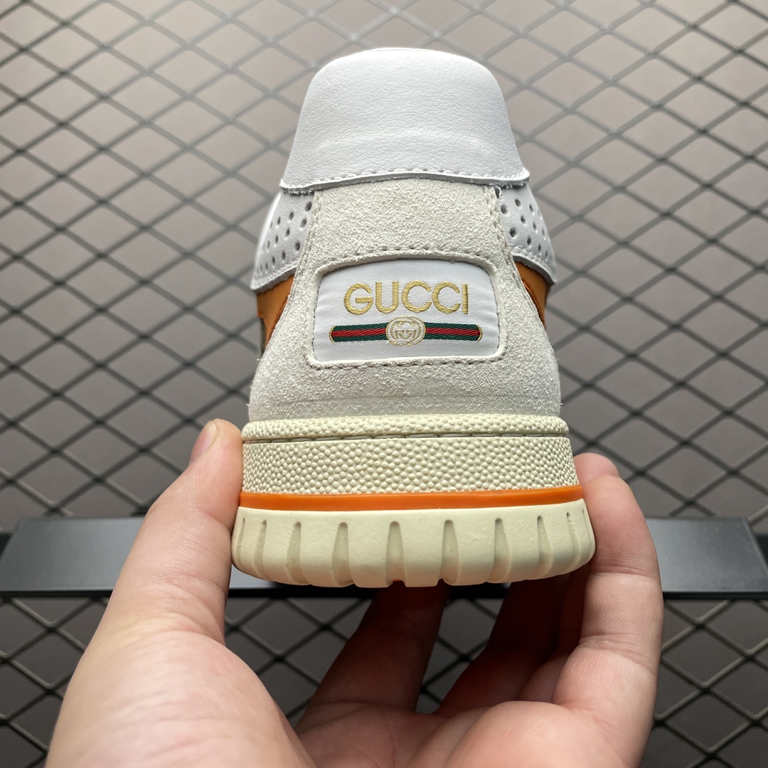 本地自取 海淘专供 Gucci 古驰 24ss RE-Web 春夏新款 复古休闲板鞋 海淘专供品质 正确楦型 配件齐全 进口皮料/羊皮内里 2