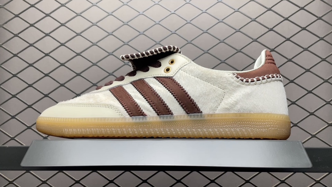 Wales Bonner x Adidas Samba Pony Tonal Low-Top Casual Sneakers IE0586