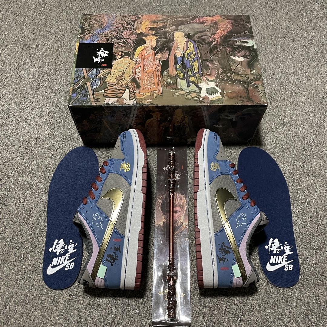 💰650 價格調整 純原NK Dunk Low 客制款 黑神話悟空 低幫休閒板鞋 DD1503-151抽屜盒 超大金箍棒配件 尺碼：36 36.5 37.5 38 38.5 39 40 40.5 41 42 42.5 43 44 44.5