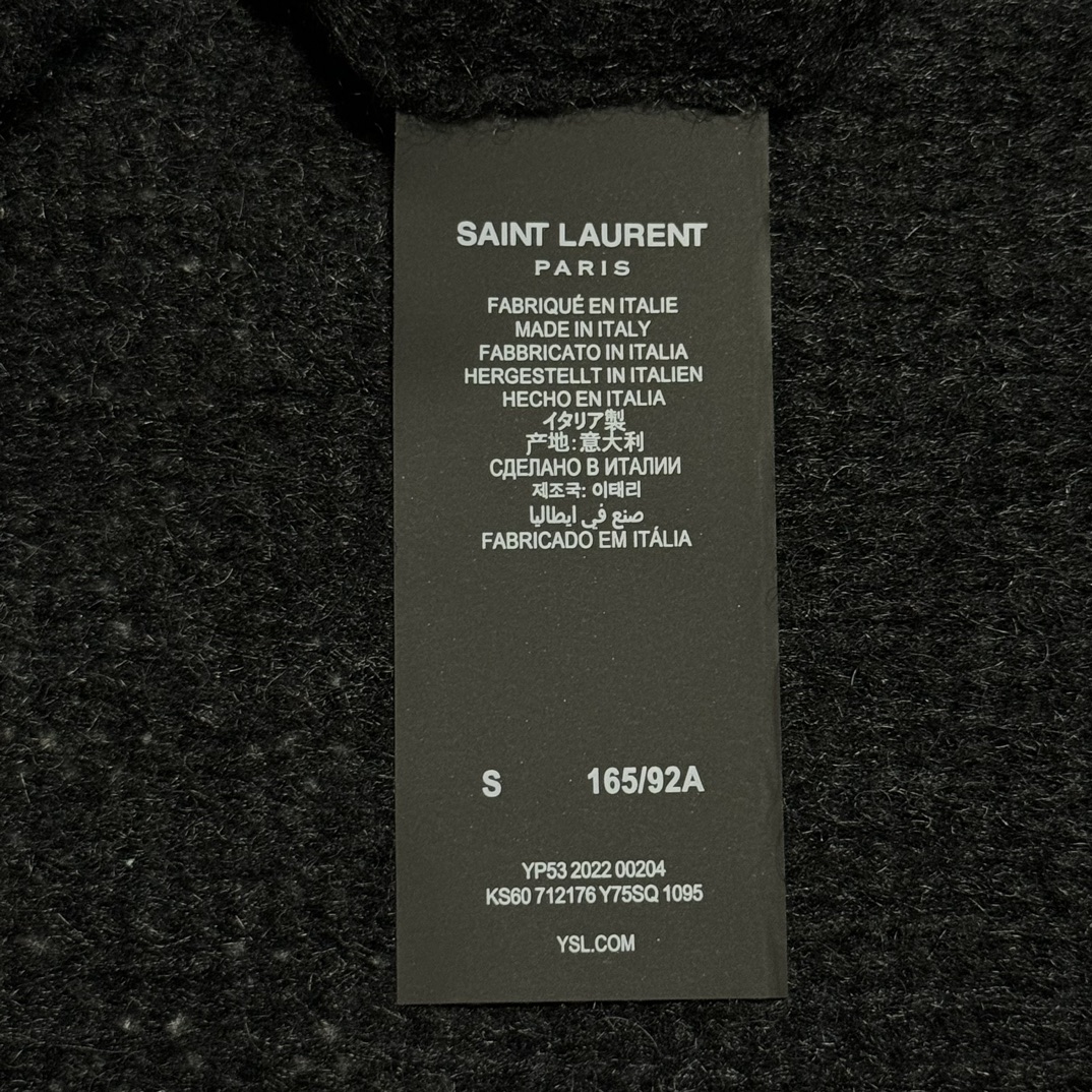 图片[6]-S# YSL 圣罗兰 海马毛 提花字母毛衣 真正原版购回开发打版 高端零售专供 品质保证 100%放心出街 尺码：S M L-选品中心