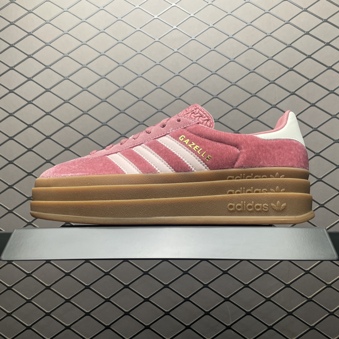 💰550 純原AD 阿迪 Gazelle Bold 燈芯絨鞋面 厚底休閒板鞋 IG4389 純原品質出貨 區別市面先行通貨版本 尺碼：35.5 36 36.5 37 38 38.5 39 40 40.5 41 42 編號：25TDEF17