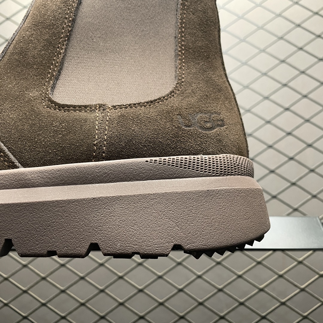 图片[4]-平台外贸专供 UGG Burleigh Chelsea 切尔西 男士高帮雪地靴 1152050 十年品牌制鞋代工厂生产线出品 注重每一处细节 隆丰A级真羊皮毛一体 完全遵循ZP工艺流程打造 尺码：40 41 42 43 44 45-选品中心