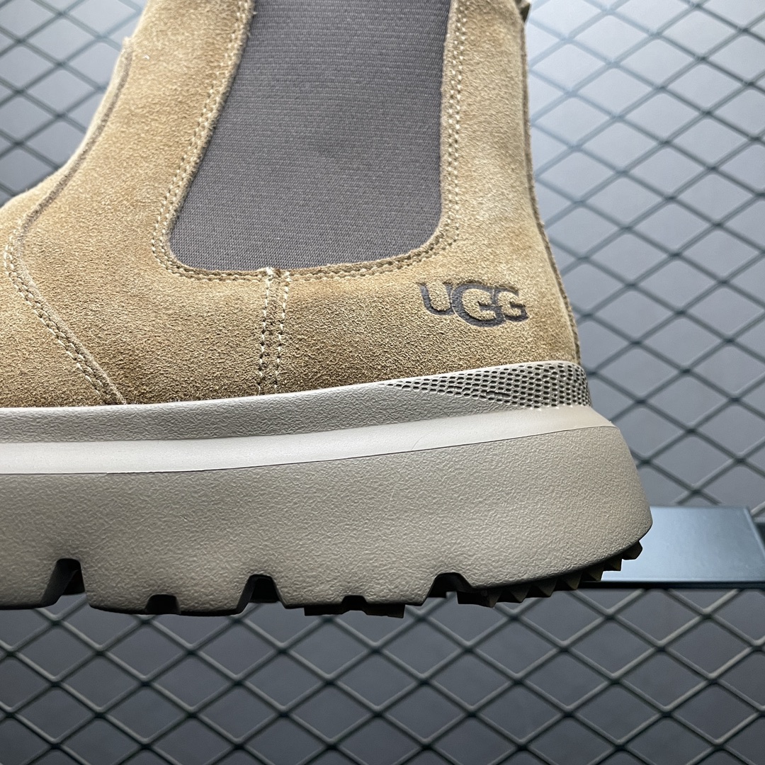 图片[4]-平台外贸专供 UGG Burleigh Chelsea 切尔西 男士高帮雪地靴 1152050 十年品牌制鞋代工厂生产线出品 注重每一处细节 隆丰A级真羊皮毛一体 完全遵循ZP工艺流程打造 尺码：40 41 42 43 44 45-选品中心