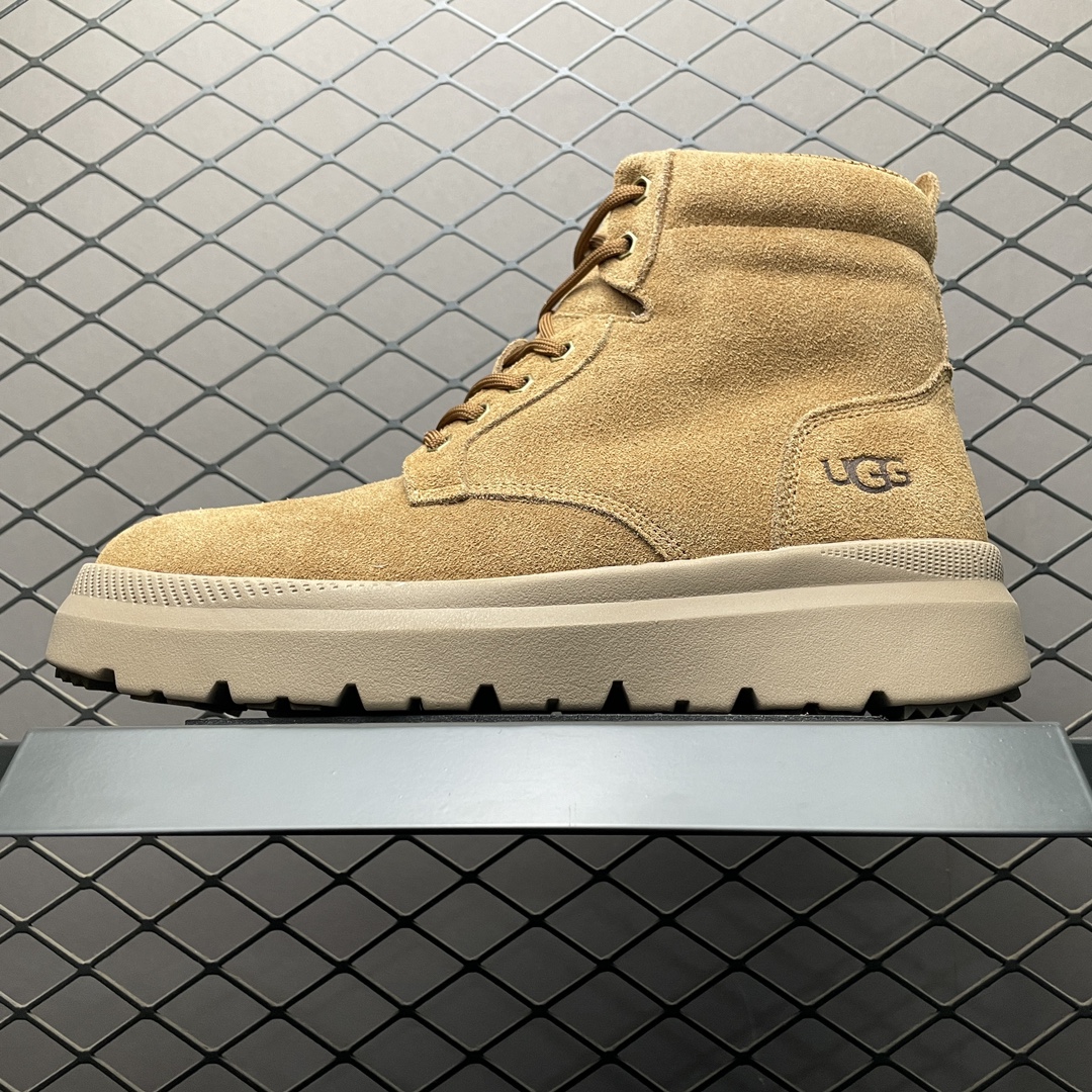 平台外贸专供 UGG Burleigh Boot 男士高帮雪地靴 1153750 十年品牌制鞋代工厂生产线出品 注重每一处细节 隆丰A级真羊皮毛一体 完全遵循ZP工艺流程打造 尺码:40 41 42 43 44 45-选品中心