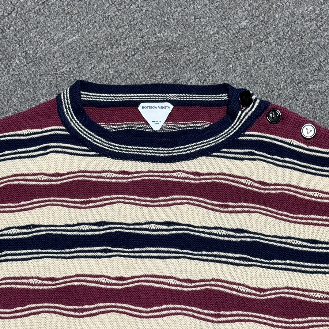 图片[2]-S# BV 葆蝶家 三色条纹针织毛衣 高端零售专供 真正原版开发 品质保证 100%放心出街 尺码：S M L XL-选品中心