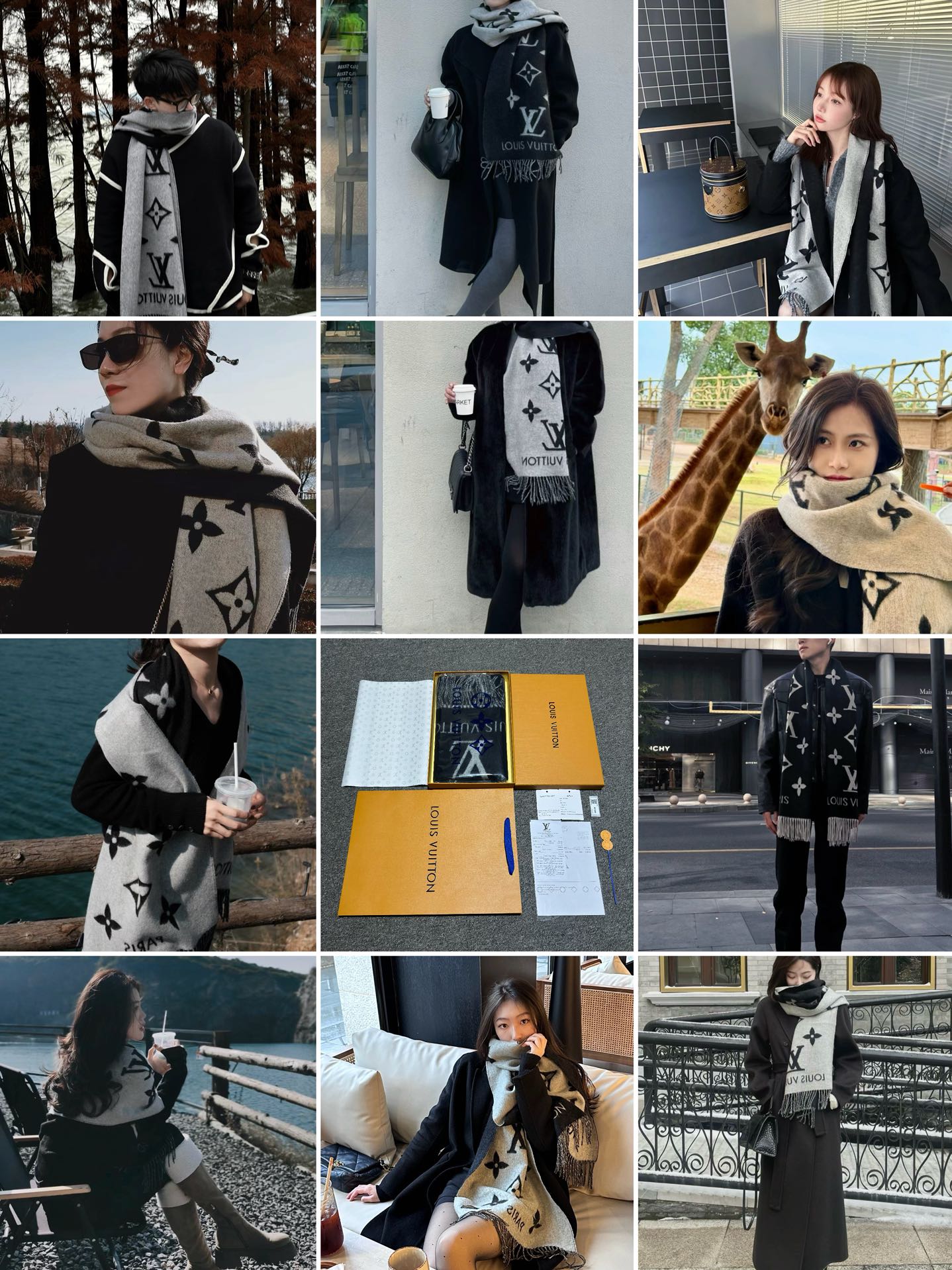 图片[8]-S# LV 路易威登 Reykjavik 双面羊绒流苏围巾 高端零售专供 原版开发 品质保证 100％放心出街 规格：170cm x 45cm 全套包装 黑灰两面可交替佩戴 ，面积大可作披风佩戴 采用100%羊绒，一体纺织工艺，羊绒与羊毛虽然都很保暖，但羊毛在舒适度上不如羊绒，羊绒更加细腻柔软！LOGO以黑灰交替纺纱呈现，羊绒的质感直接爆表 男女同款 注意 ⚠清洗建议：由于羊毛的材质特性，尽量干洗，尽量干洗，暴力机洗会出现缩水情况 ！如果觉得干洗，一次太贵，有耐心的朋友也可以手洗，一定要冷水，且不能手搓！清洗后第一时间压干（不会滴水的程度）不能拧干！不能拧干！-选品中心