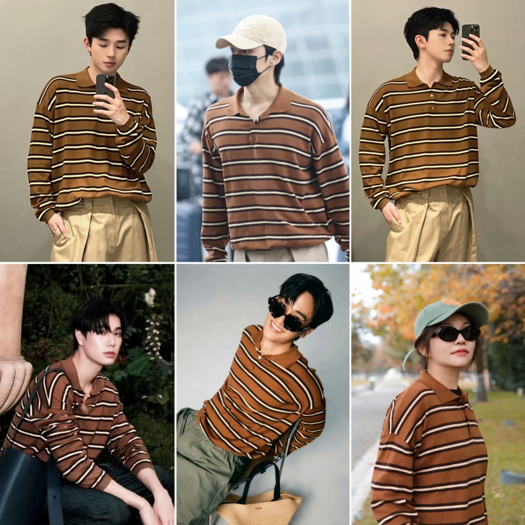 图片[9]-S# LOE 罗意威 条纹针织POLO长袖 真正原版开发 高端零售专供 品质保证 100%放心出街 尺码：S M L-选品中心