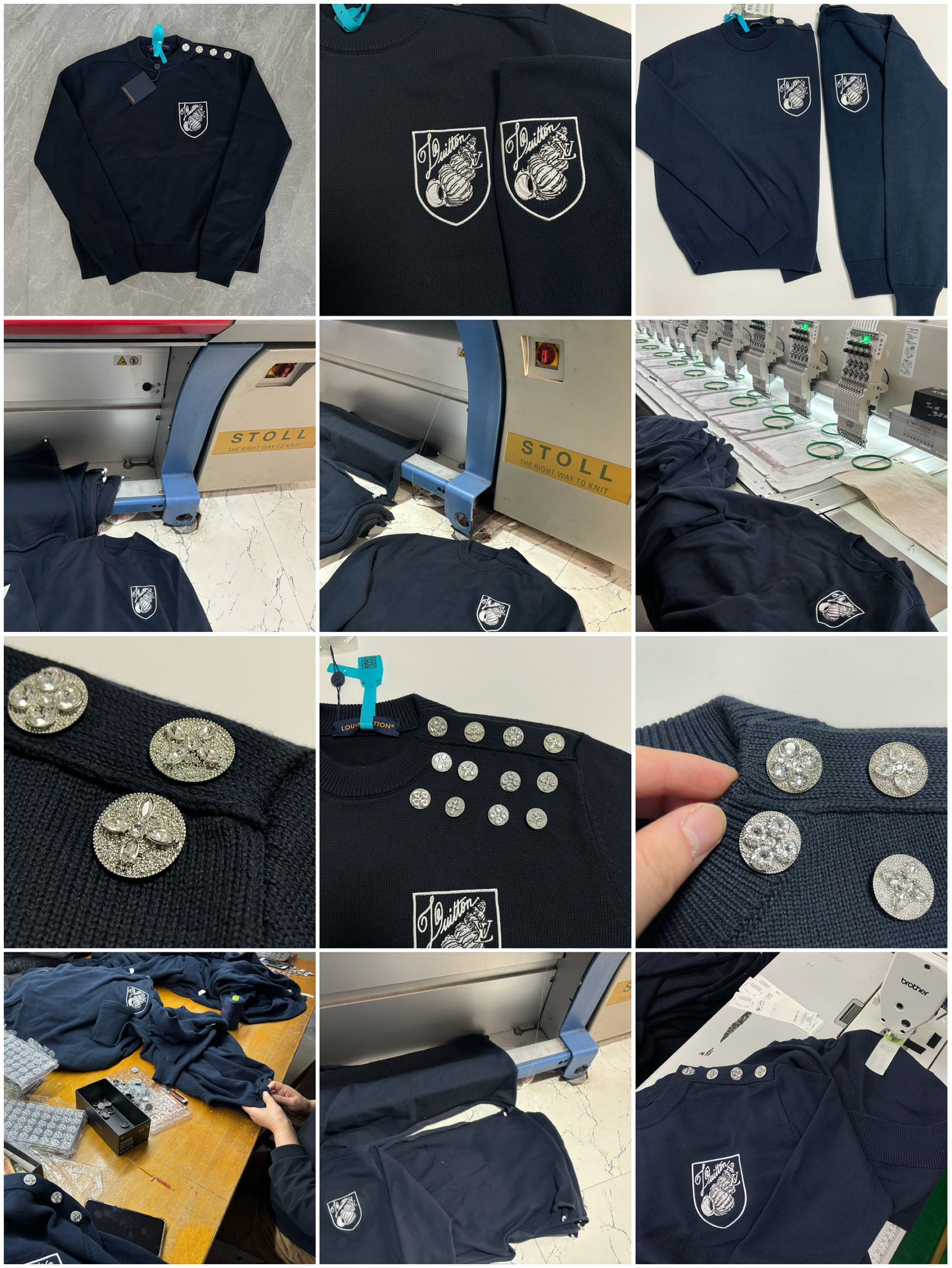 图片[7]-S# LV 海螺 四排扣 高捻毛毛衣 真正原版开发 高端零售专供 品质保证 100%放心出街 尺码：S M L XL-选品中心