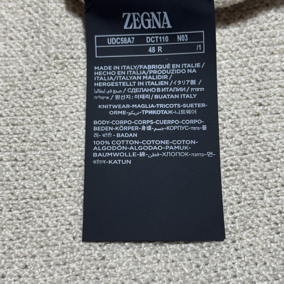 图片[6]-S# Zegna 杰尼亚 老钱风 圆领针织毛衣 真正原版购回开发打版 高端零售专供 品质保证 100%放心出街 尺码：48 50 52-选品中心
