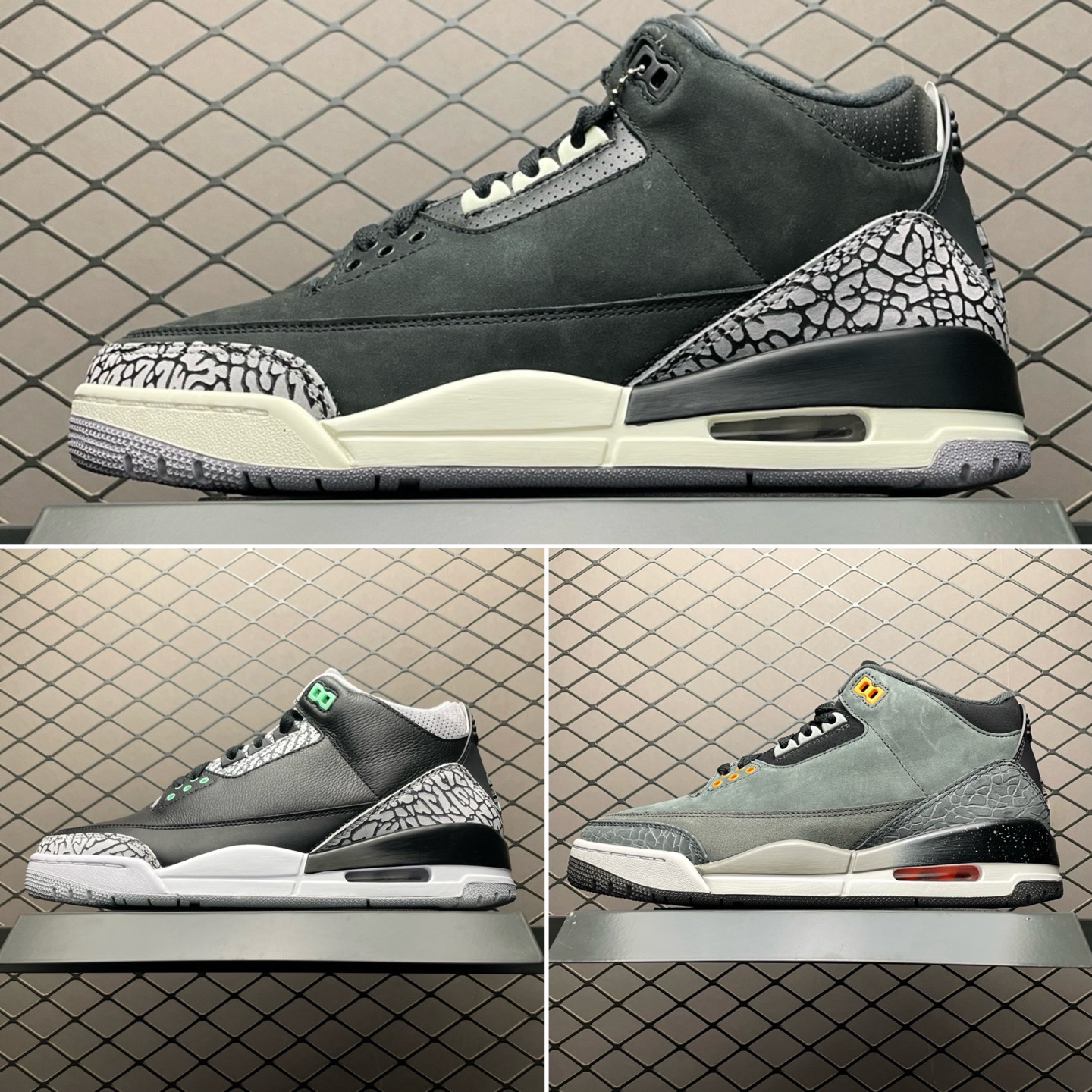  Air Jordan 3 4 AJ3 AJ4 乔3乔4 文化篮球鞋 大厂出品 进口皮料打造 品质完全碾