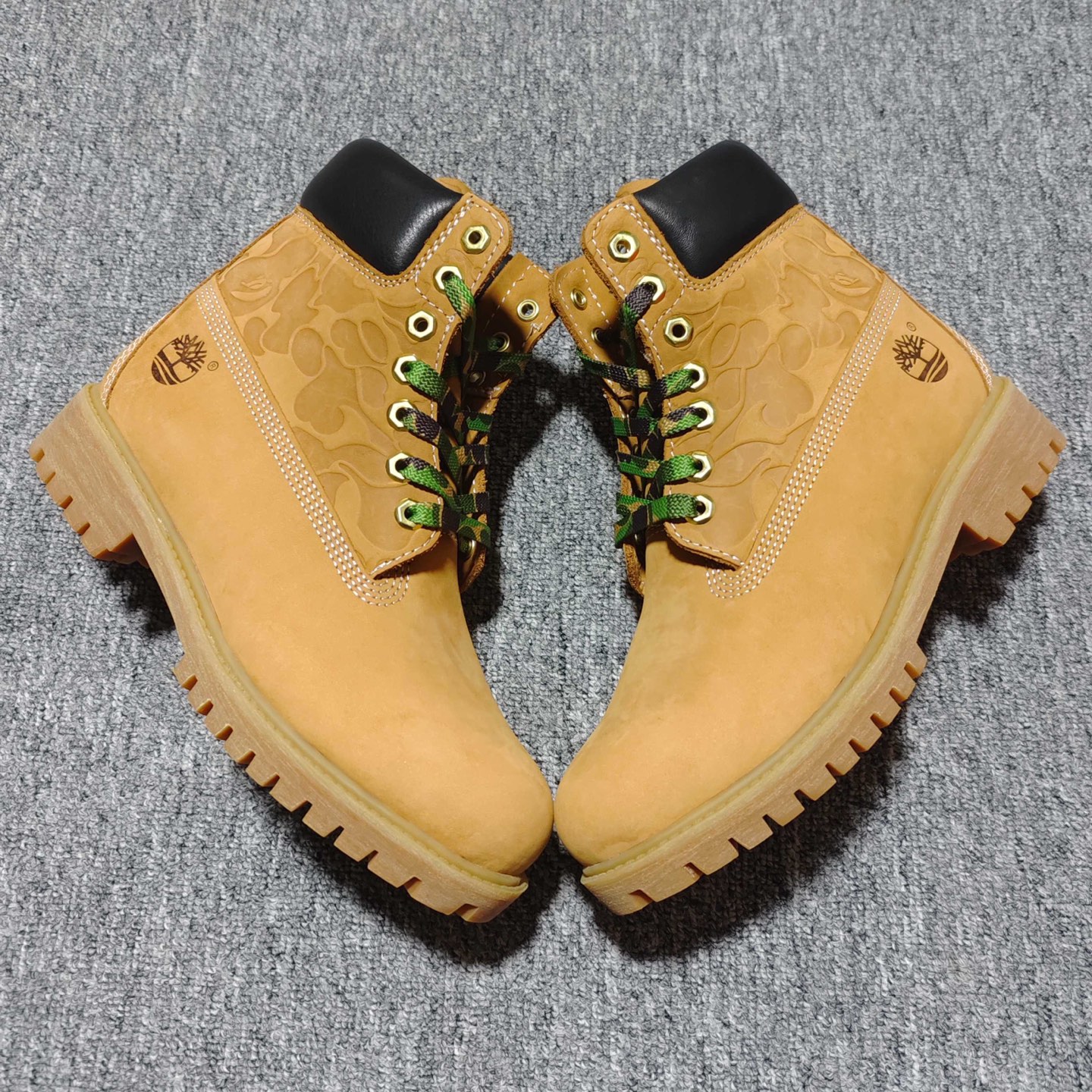 400 Timberland x Bape x Undefeated 添柏岚/天伯伦 猿人头 不败 三方联名限量款 卖爆了的经典联名款