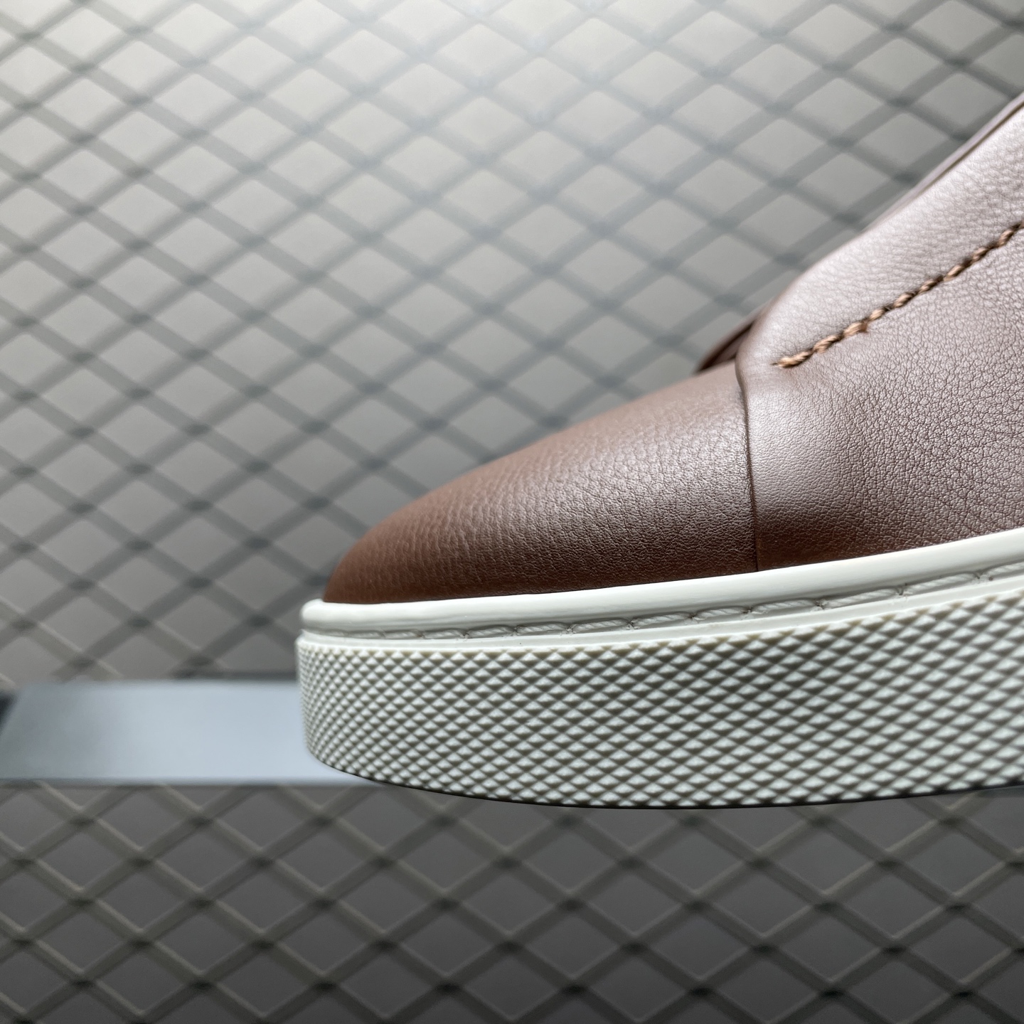 纯原 Zegna 杰尼亚 Triple Stitch 老钱风 圆头平底 低帮休闲板鞋 海淘代购充Z品质 高端外贸 平台零