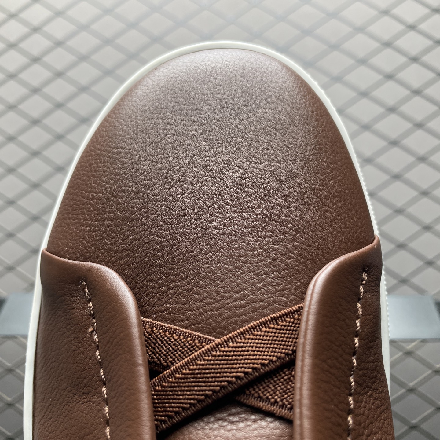 纯原 Zegna 杰尼亚 Triple Stitch 老钱风 圆头平底 低帮休闲板鞋 海淘代购充Z品质 高端外贸 平台零