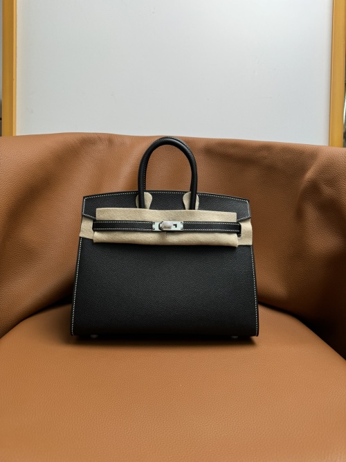 BK Sellier Birkin: Epsom Leather, Hand-Stitched, Steel Hardware - 25cm/30cm 1 BK Sellier Birkin: Epsom Leather, Hand-Stitched, Steel Hardware - 25cm/30cm