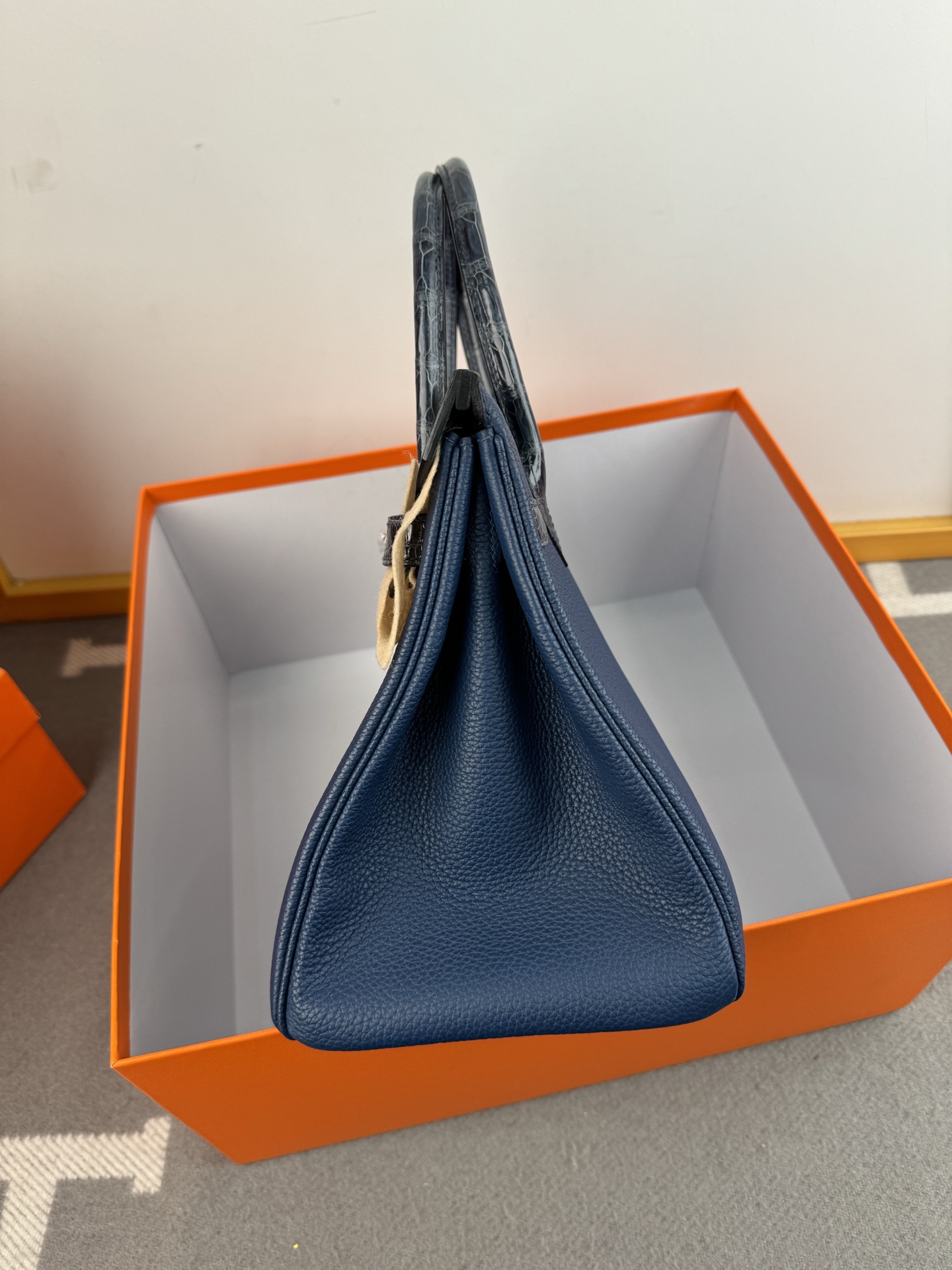 Birkin 30cm Touch Gem Blue Togo Leather & Crocodile Silver Hardware Bag 7 i1739696240447 9376 0 5