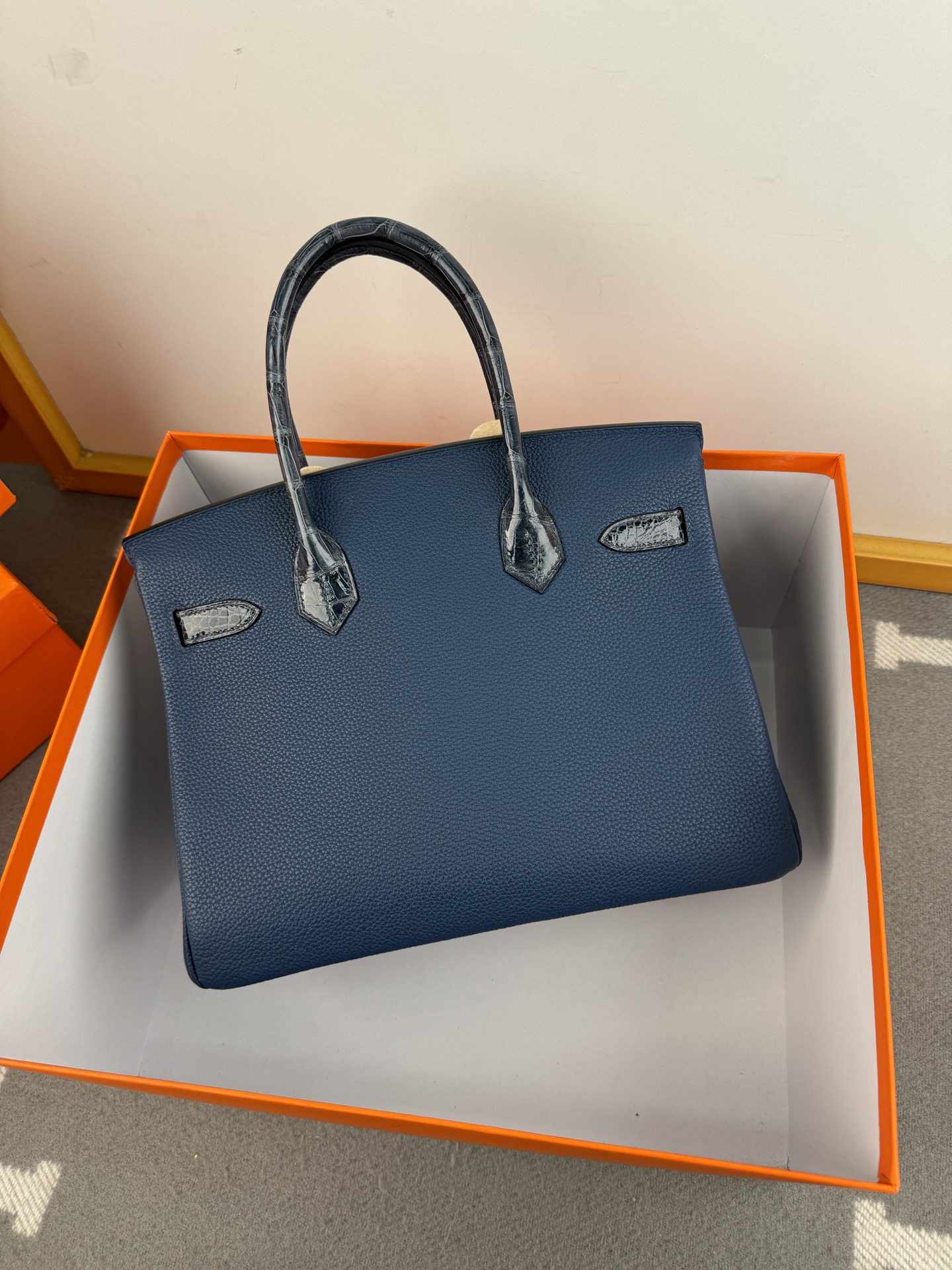 Birkin 30cm Touch Gem Blue Togo Leather & Crocodile Silver Hardware Bag 3 i1739696244904 2162 0 1