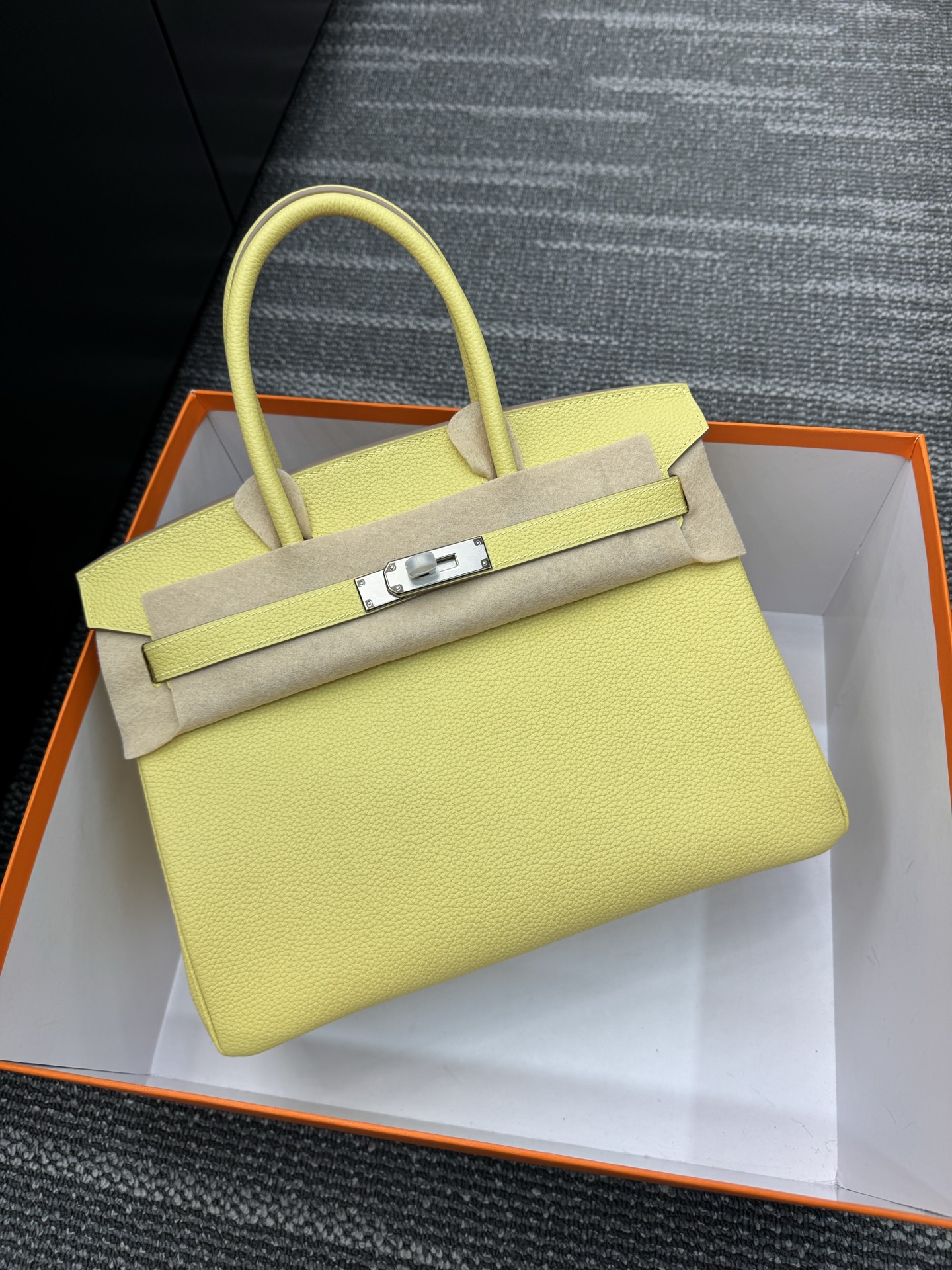 ✨BK30 amarillo pollito Togo piel Birkin 30cm610. 35. 660