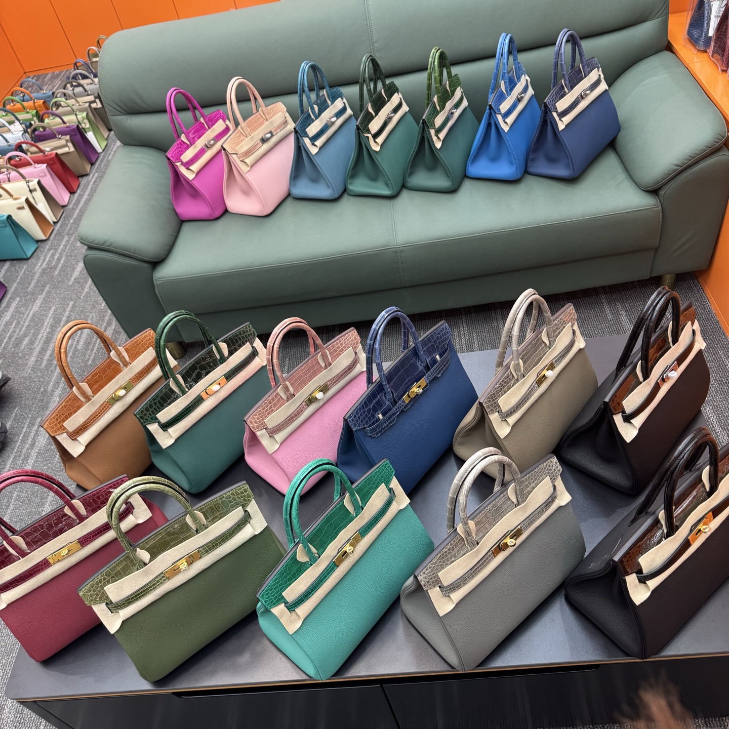 Birkin 30cm Touch Togo Leather with Shiny Crocodile Trim, Gold/Silver Hardware 3 i1748234439121 8792 0 2