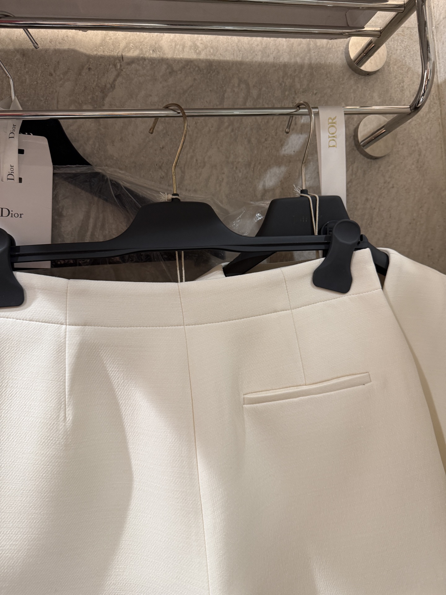 Elegant Silk Wool Skirt Pants with Pearl Buttons | Designer Inspired 10 i1748422166361 4353 0 8