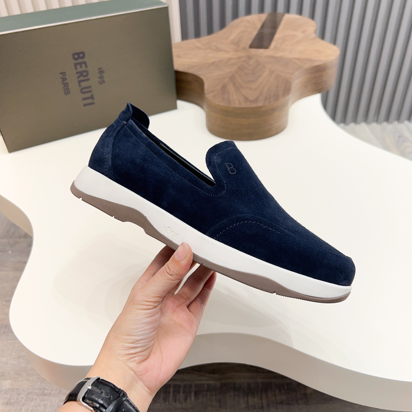 Berlut* Berlut* zapatos casuales de gama alta de un solo paso de los hombres, el último lanzamiento 
