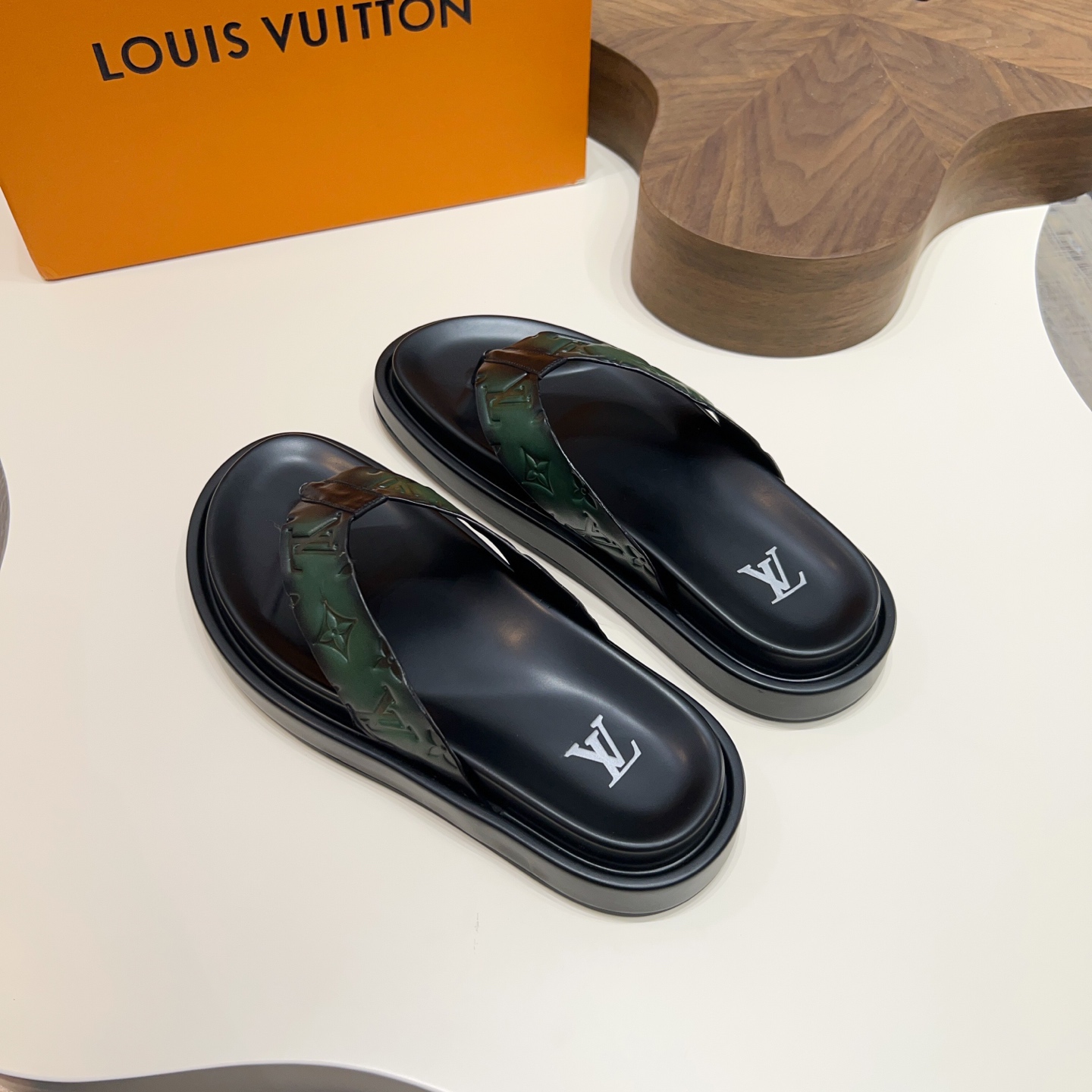 Louis Vuitton Men's Luxury Leather Thong Sandals - Stylish Summer Essential 8 i1746573496266 7636 0 1