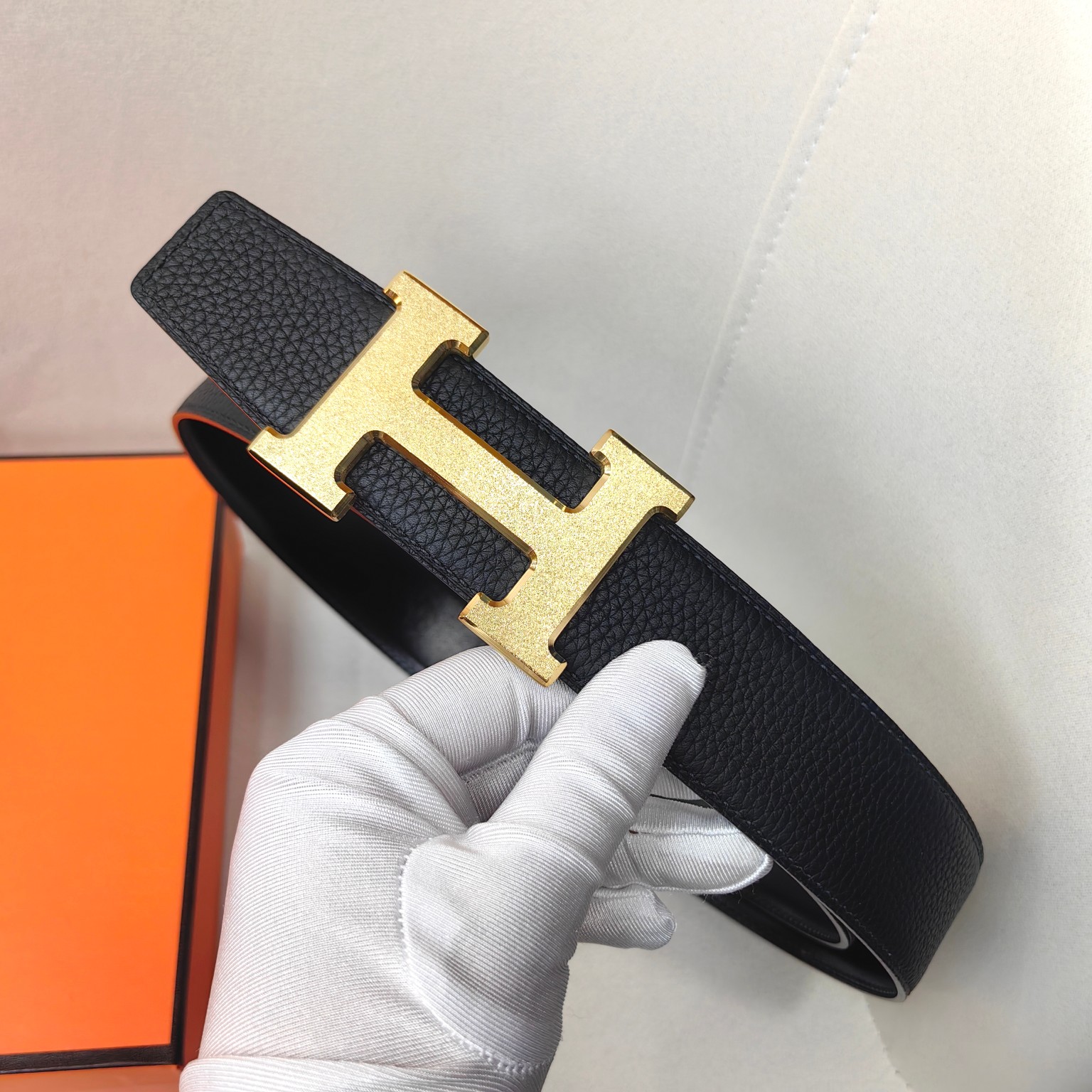  官网同步 爱马仕专柜同步 进口双面小牛皮 精钢精品五金 双面可用38mm 