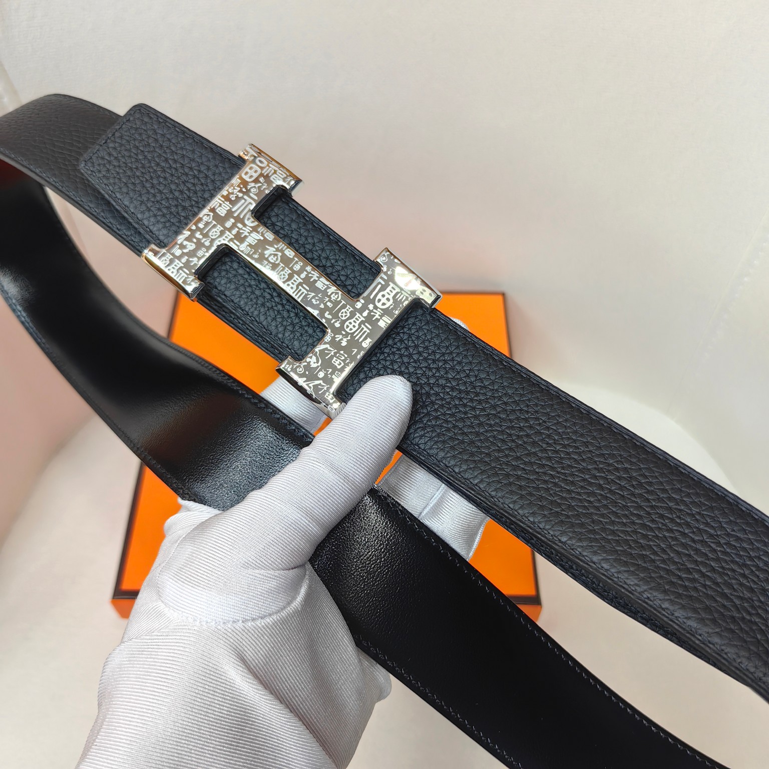  官网同步 爱马仕专柜同步 进口双面小牛皮 精钢精品五金 双面可用38mm 
