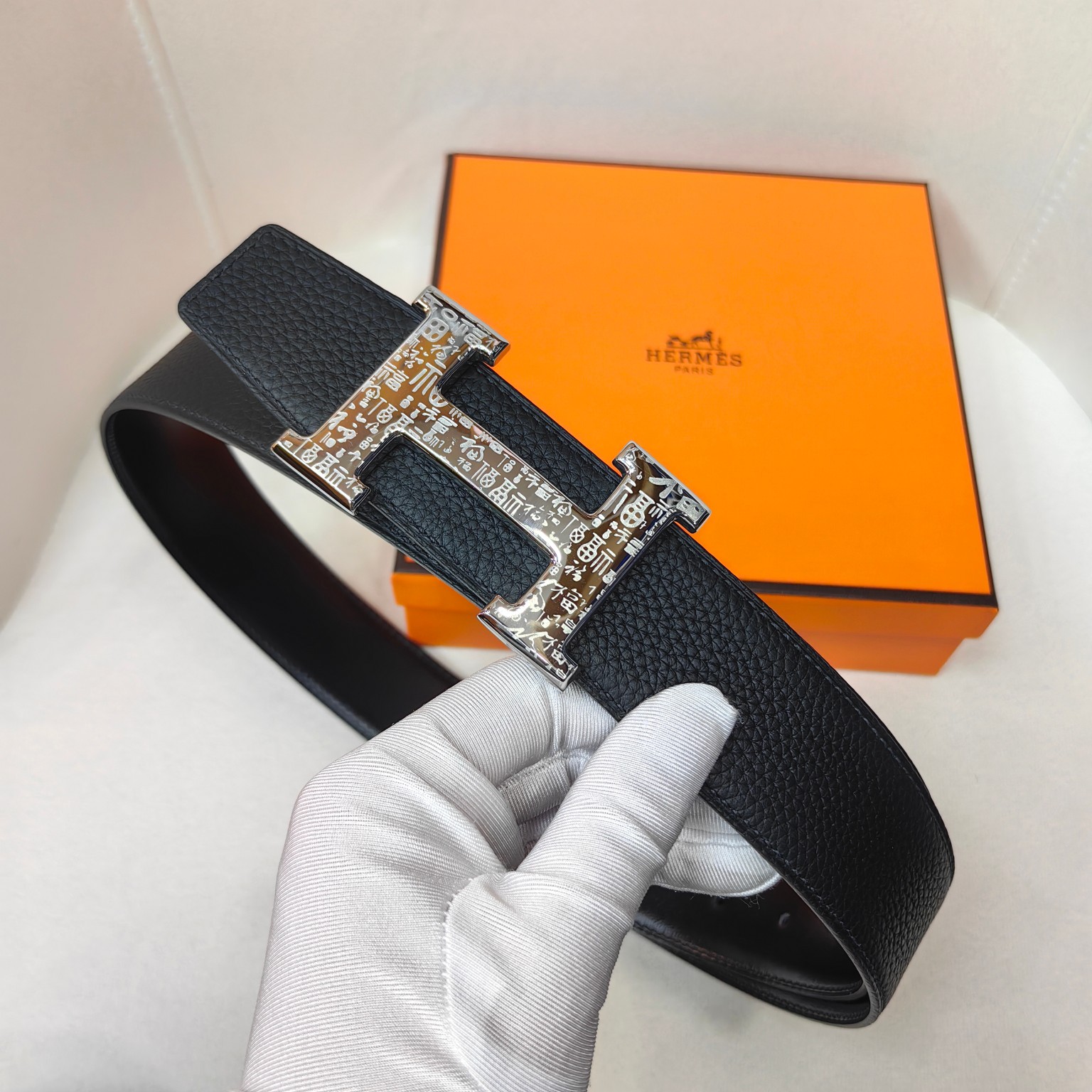  官网同步 爱马仕专柜同步 进口双面小牛皮 精钢精品五金 双面可用38mm 