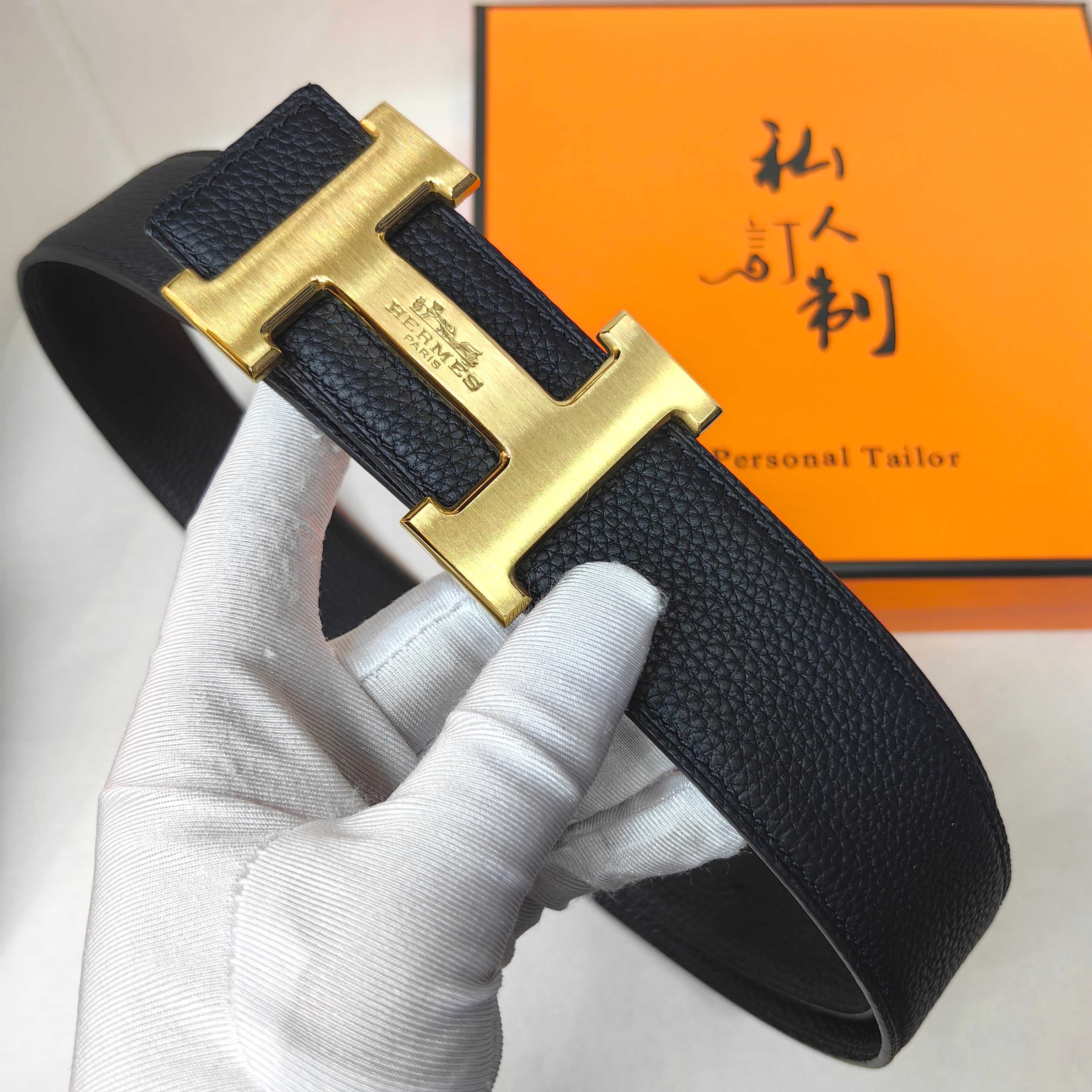  官网同步 爱马仕专柜同步 进口双面头层牛皮精钢精品五金 双面可用38mm 