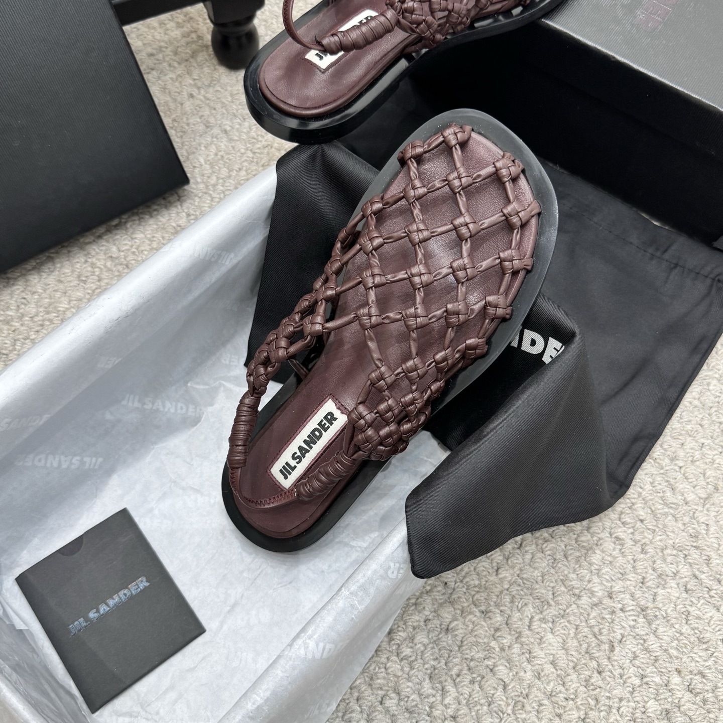 질샌더 스트랩 하이힐 샌들 75053 이미지 7