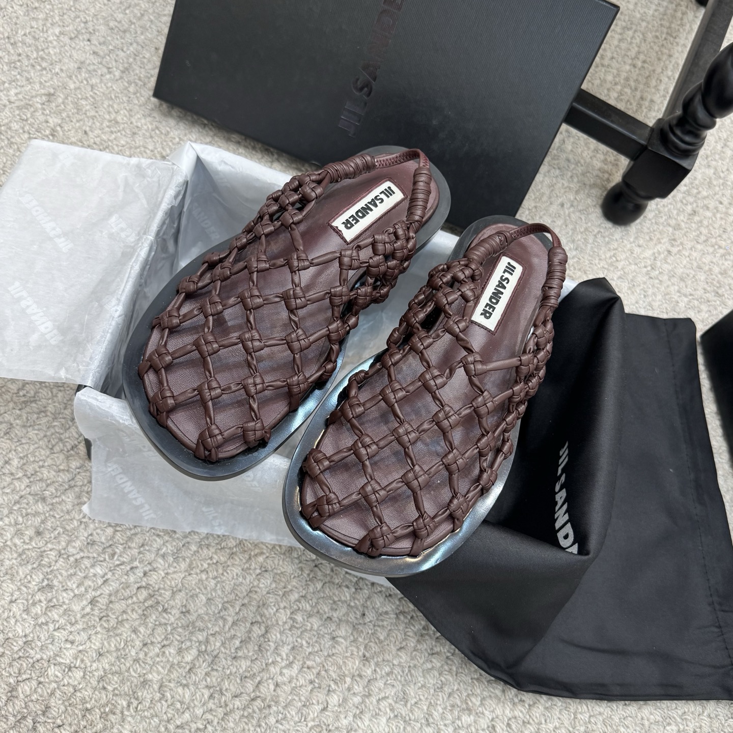 질샌더 스트랩 하이힐 샌들 75053 이미지 2