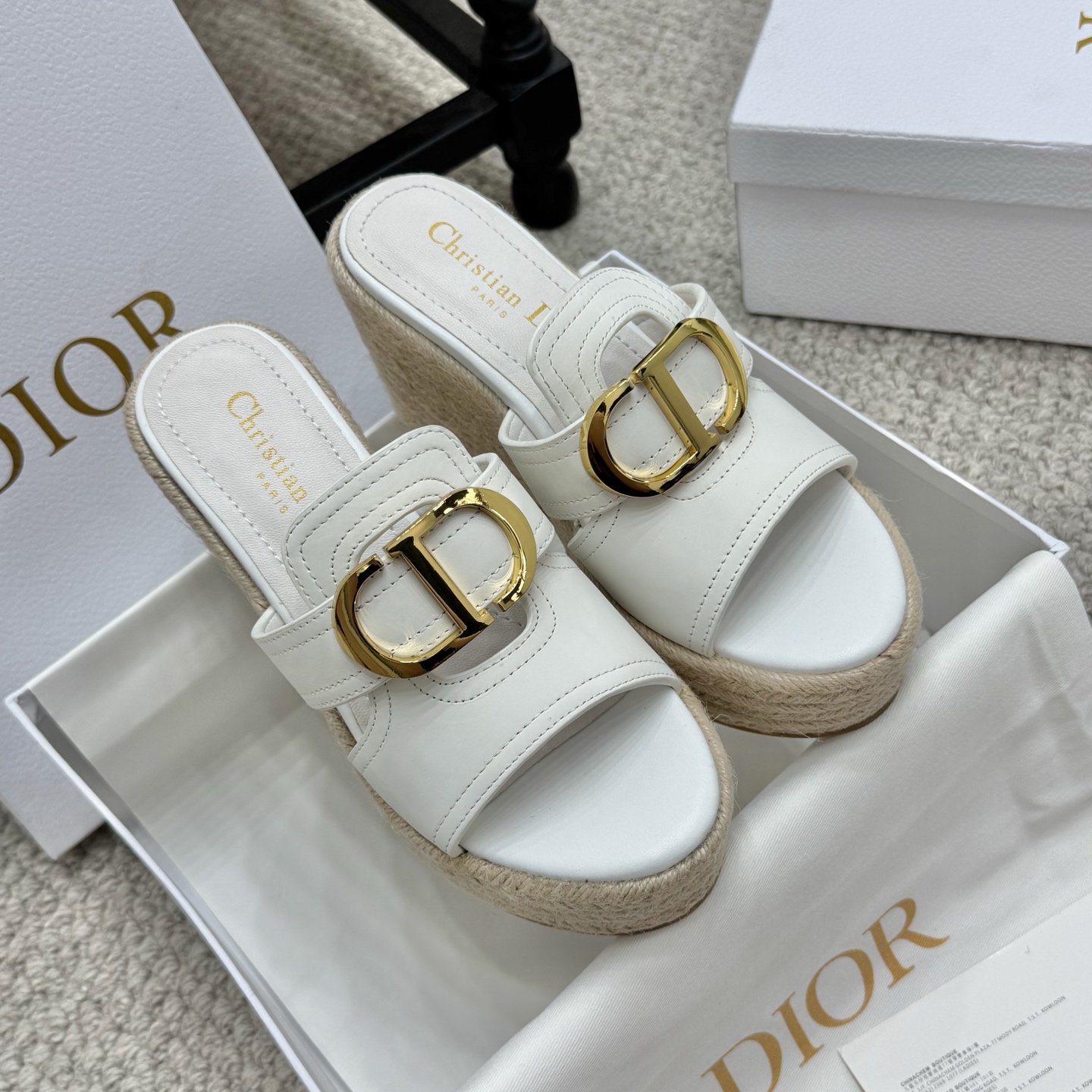 Dior 25SS Summer High Version Wedge Sandals - Super Versatile & Luxurious 3 i1745935065959 2742 0 0