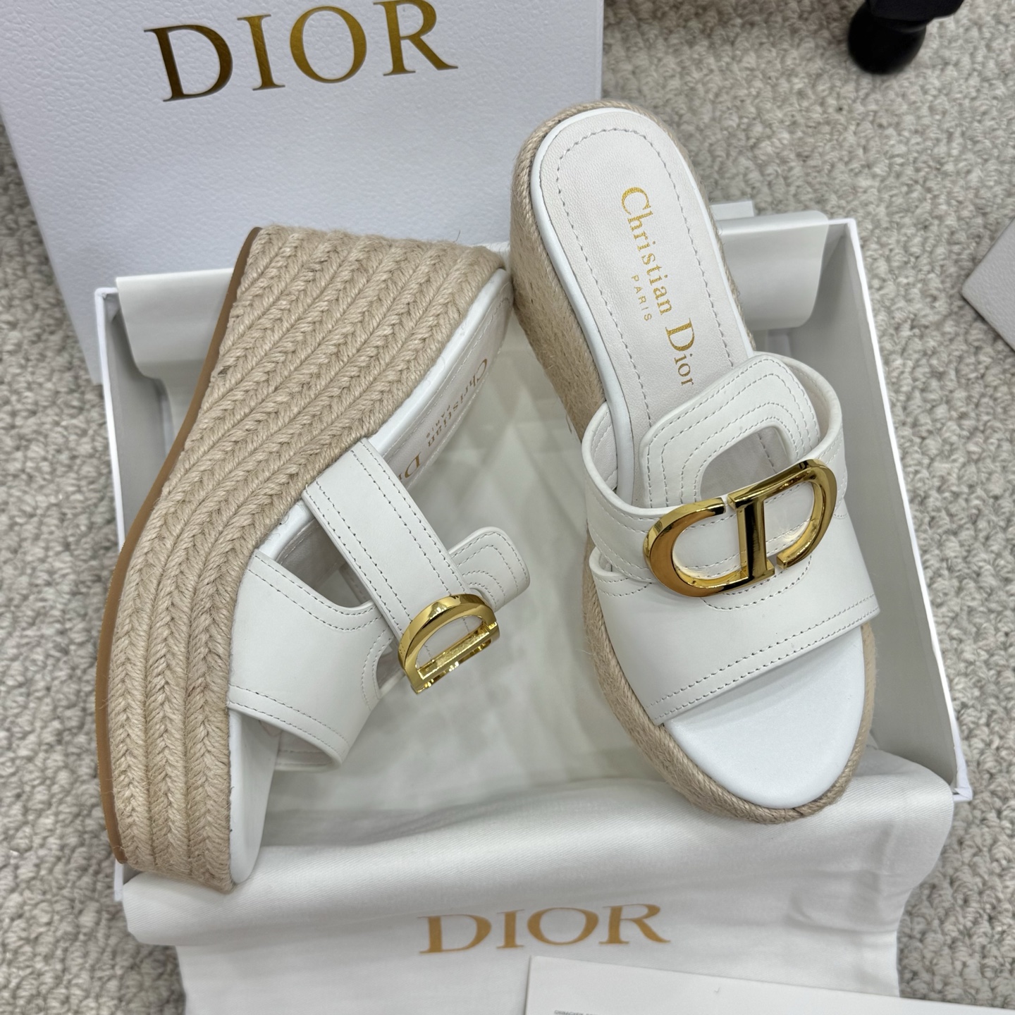 Dior 25SS Summer High Version Wedge Sandals - Super Versatile & Luxurious 8 i1745935066979 667 0 6