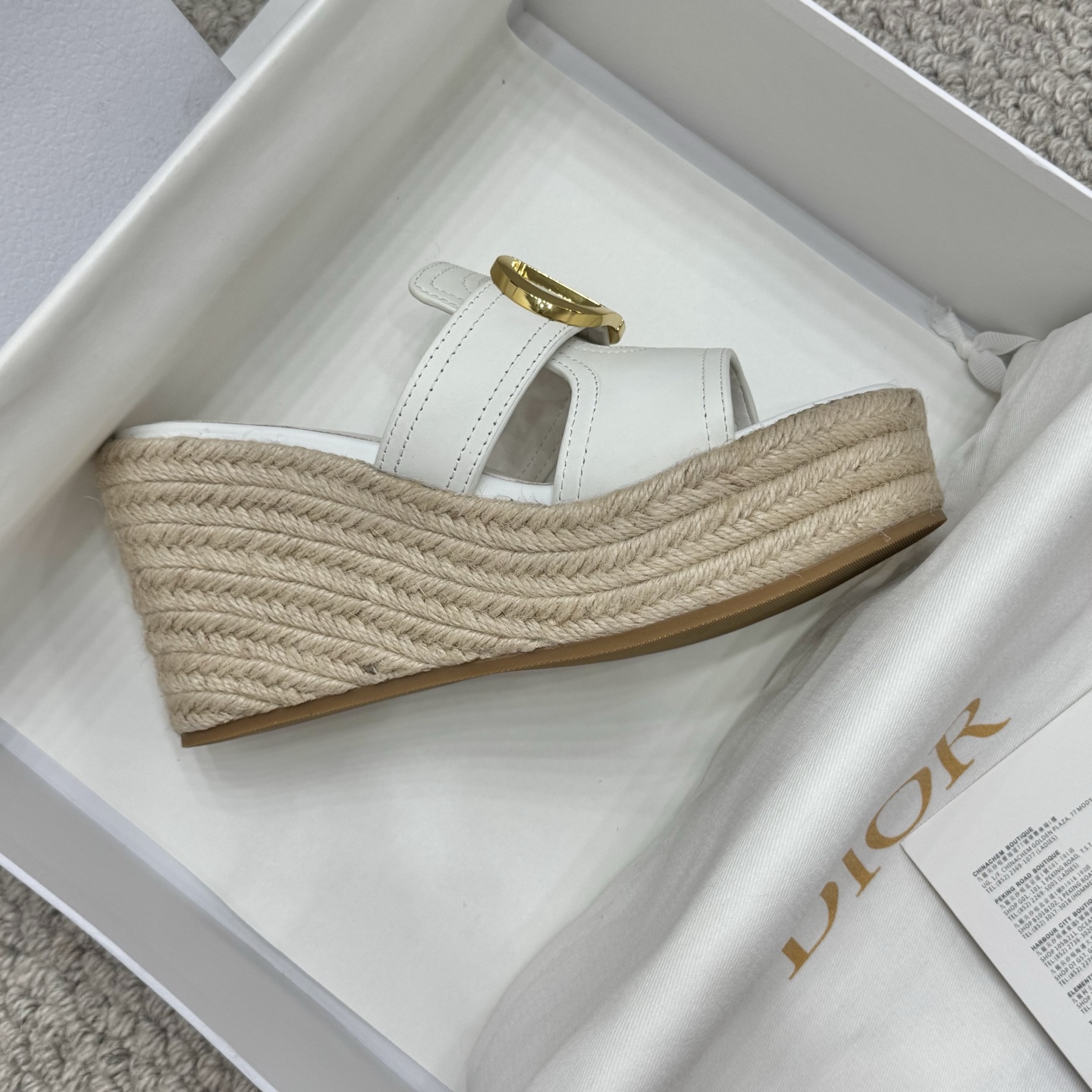 Dior 25SS Summer High Version Wedge Sandals - Super Versatile & Luxurious 9 i1745935067085 9215 0 7