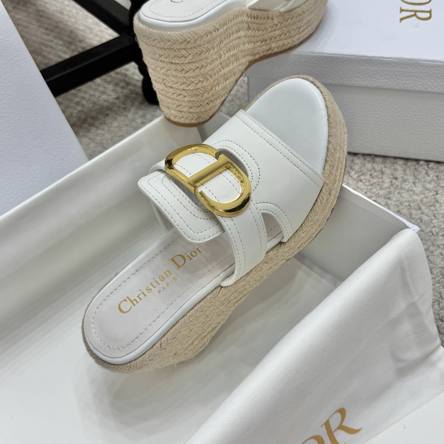 Dior 25SS Summer High Version Wedge Sandals - Super Versatile & Luxurious 7 i1745935067122 8669 0 5