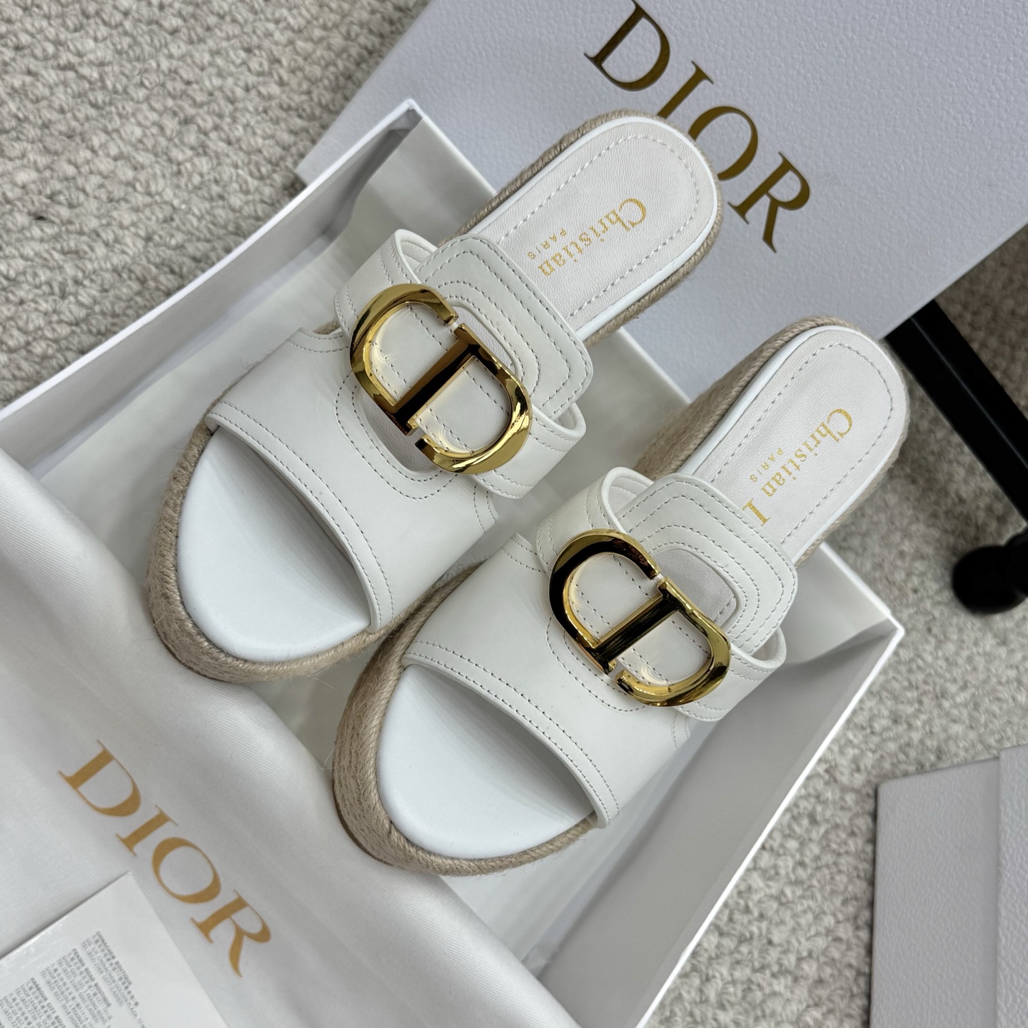 Dior 25SS Summer High Version Wedge Sandals - Super Versatile & Luxurious 4 i1745935068171 4727 0 1