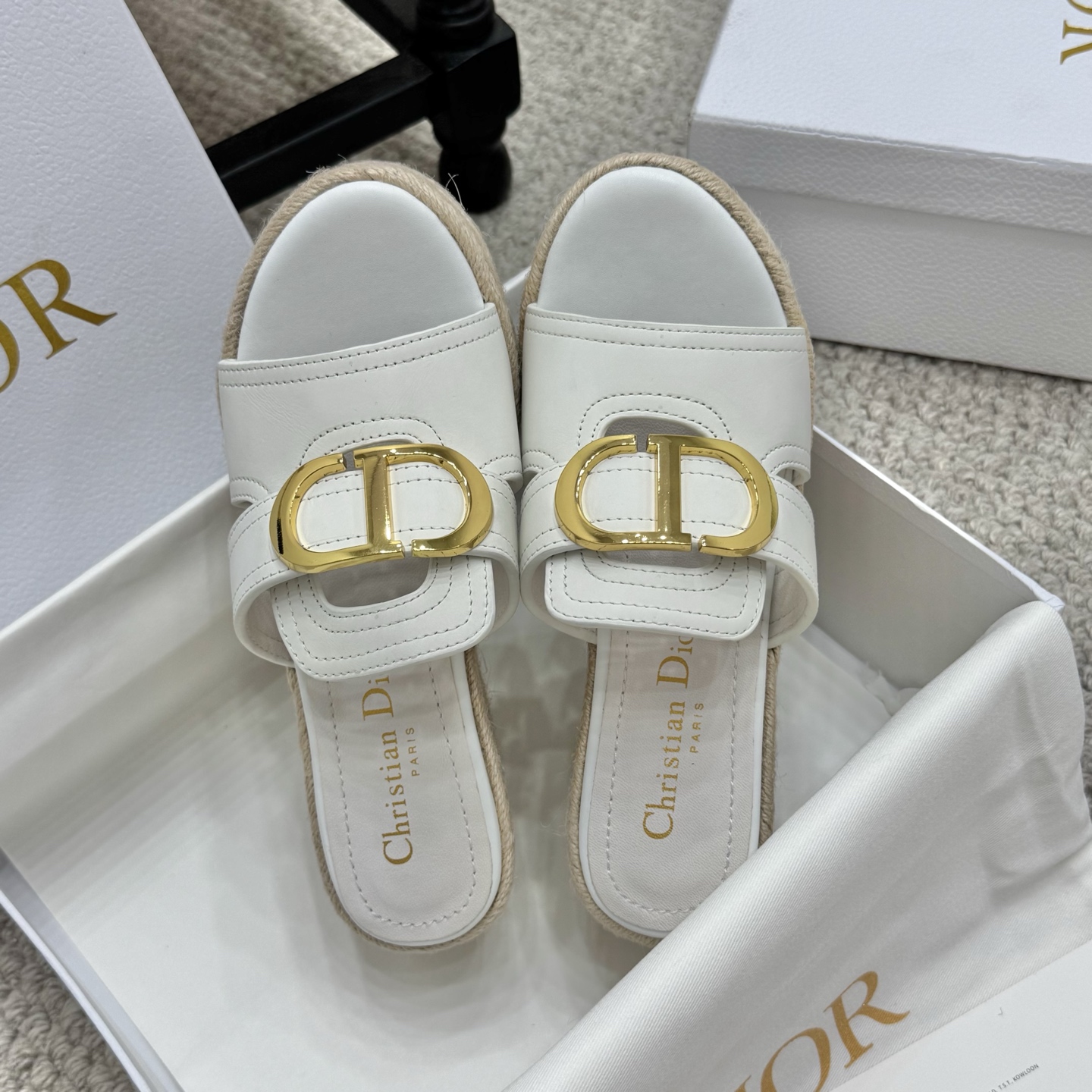 Dior 25SS Summer High Version Wedge Sandals - Super Versatile & Luxurious 5 i1745935068267 9597 0 2
