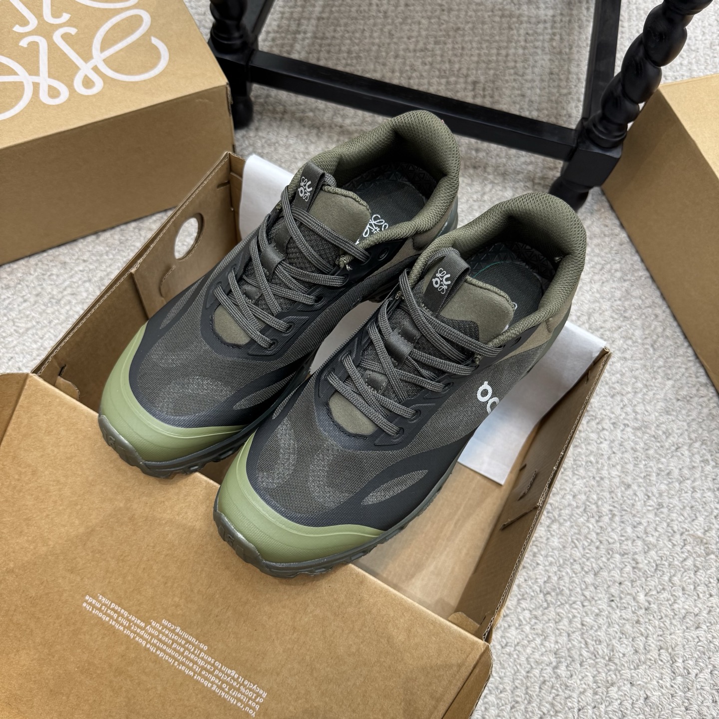 Loewe x On Cloudtilt 3.0 Collaboration Running Sneakers, Olive Green 3 i1752324682826 7711 0 1