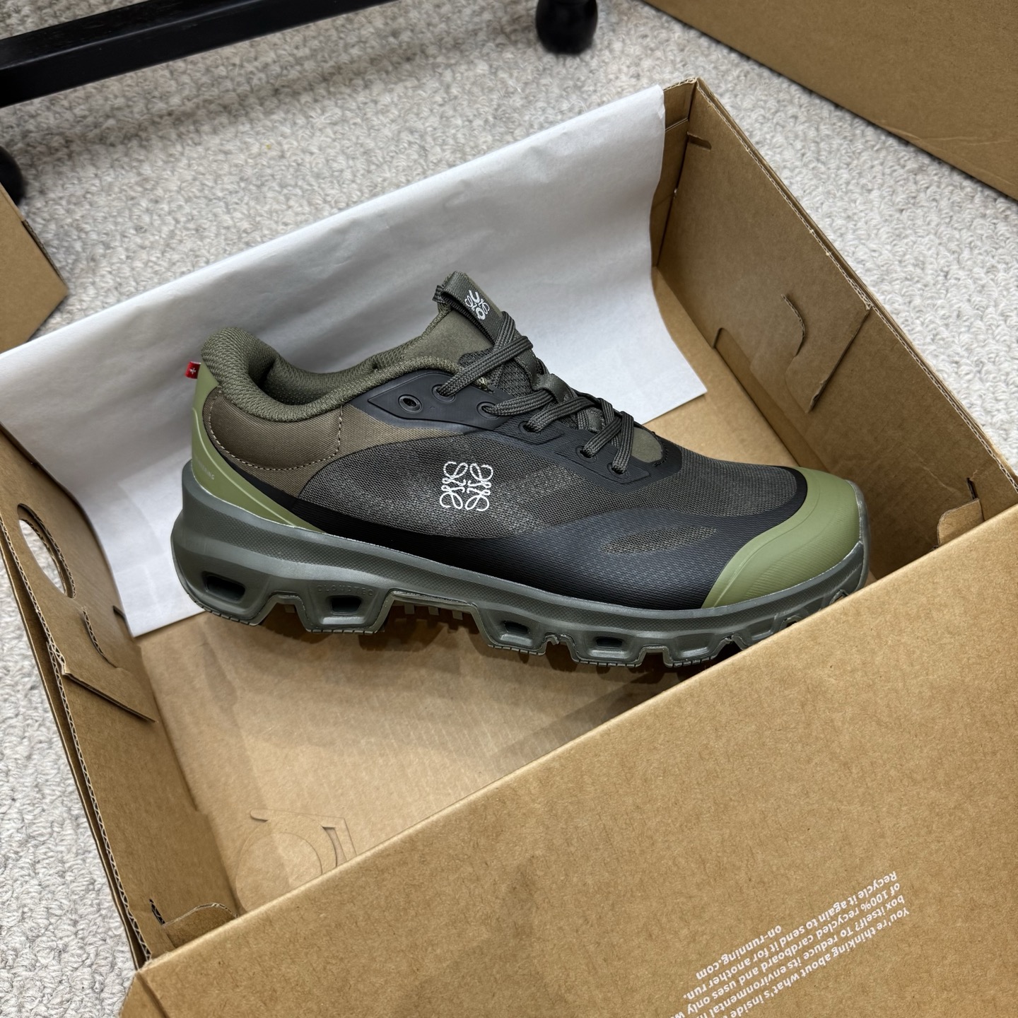 Loewe x On Cloudtilt 3.0 Collaboration Running Sneakers, Olive Green 9 i1752324684563 6111 0 7