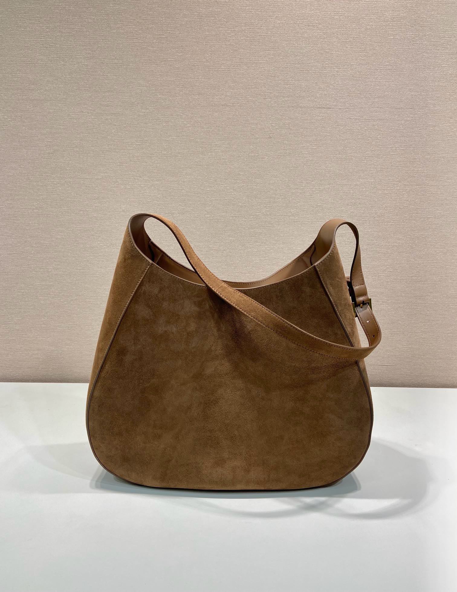 Prada Cleo Large Suede Shoulder Bag, 40x30x9cm, Brown 5 i1744856661 1727 8