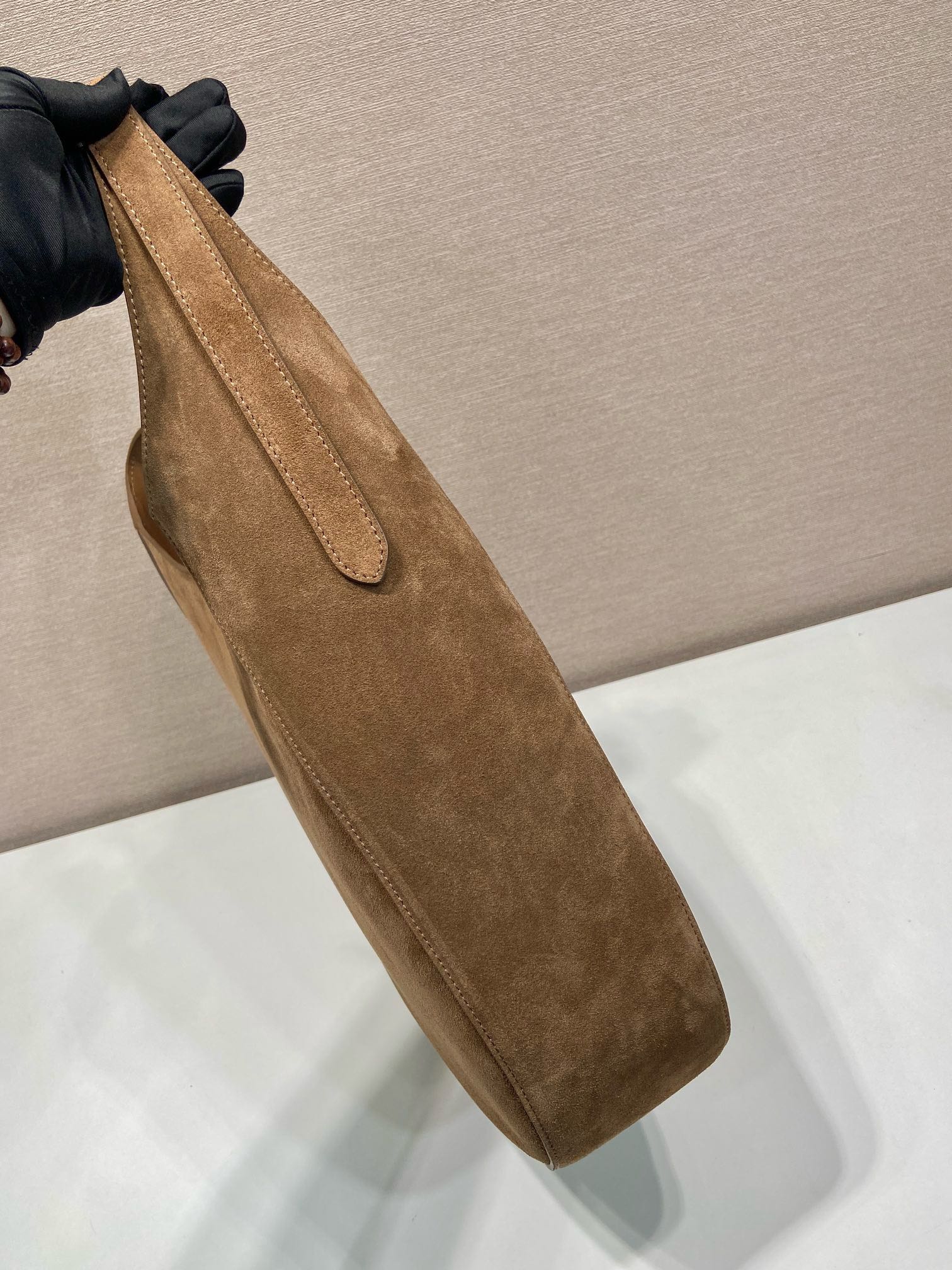 Prada Cleo Large Suede Shoulder Bag, 40x30x9cm, Brown 8 i1744856661 422 4