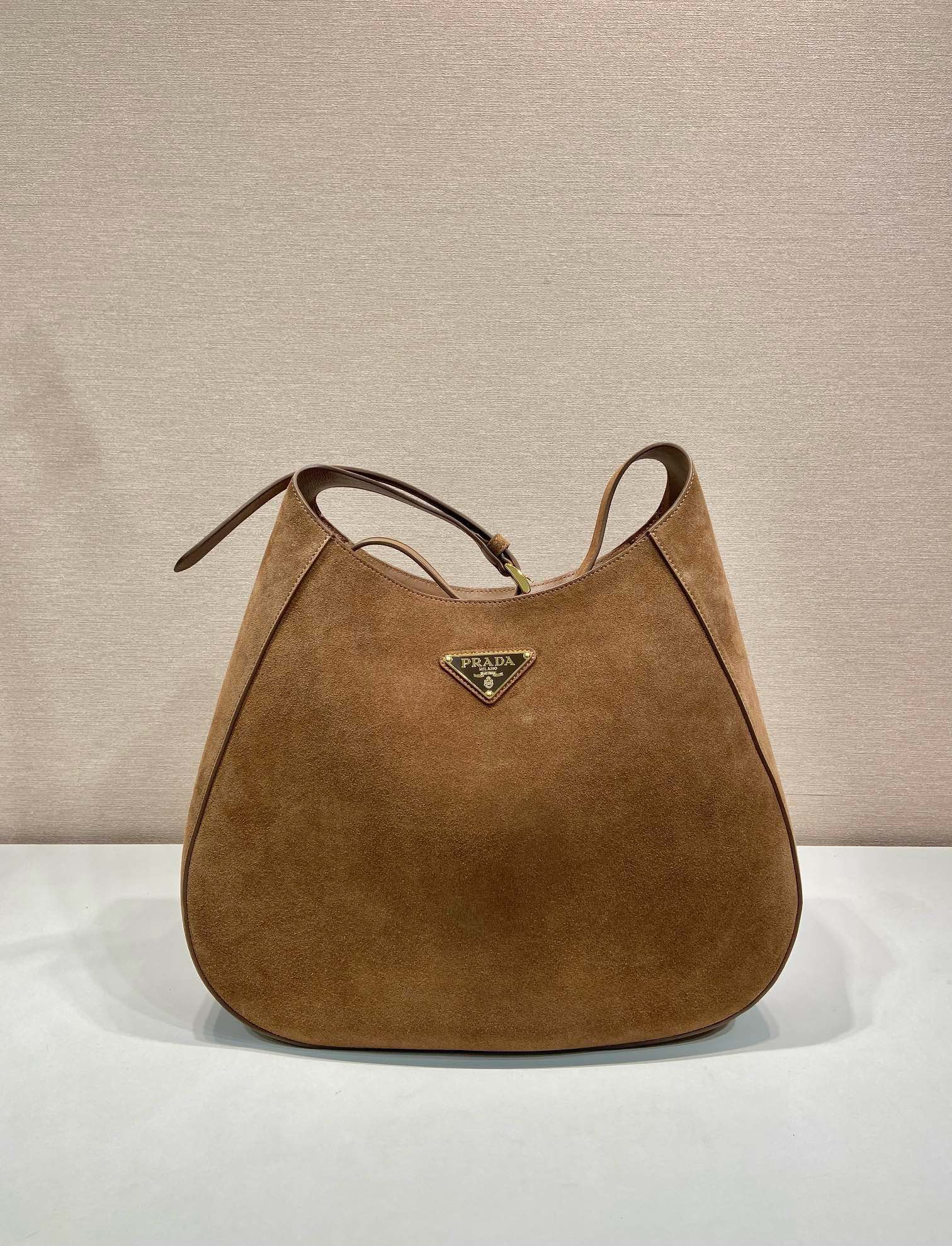 Prada Cleo Large Suede Shoulder Bag, 40x30x9cm, Brown 2 i1744856661 877 5